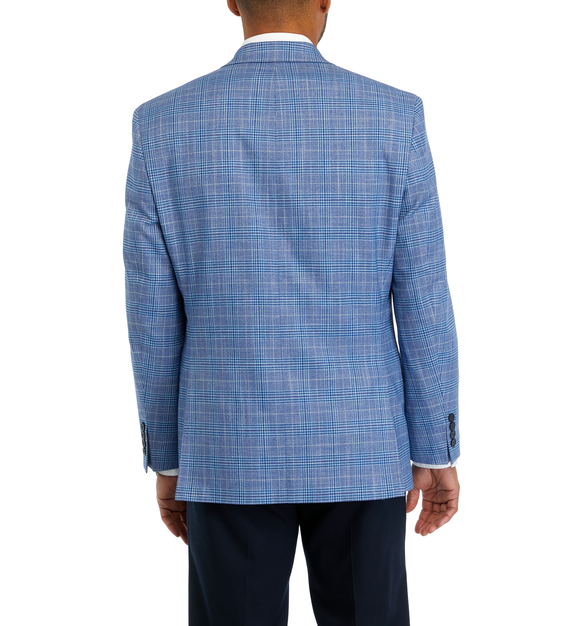 Single Breasted Multi Plaid Sport Coat