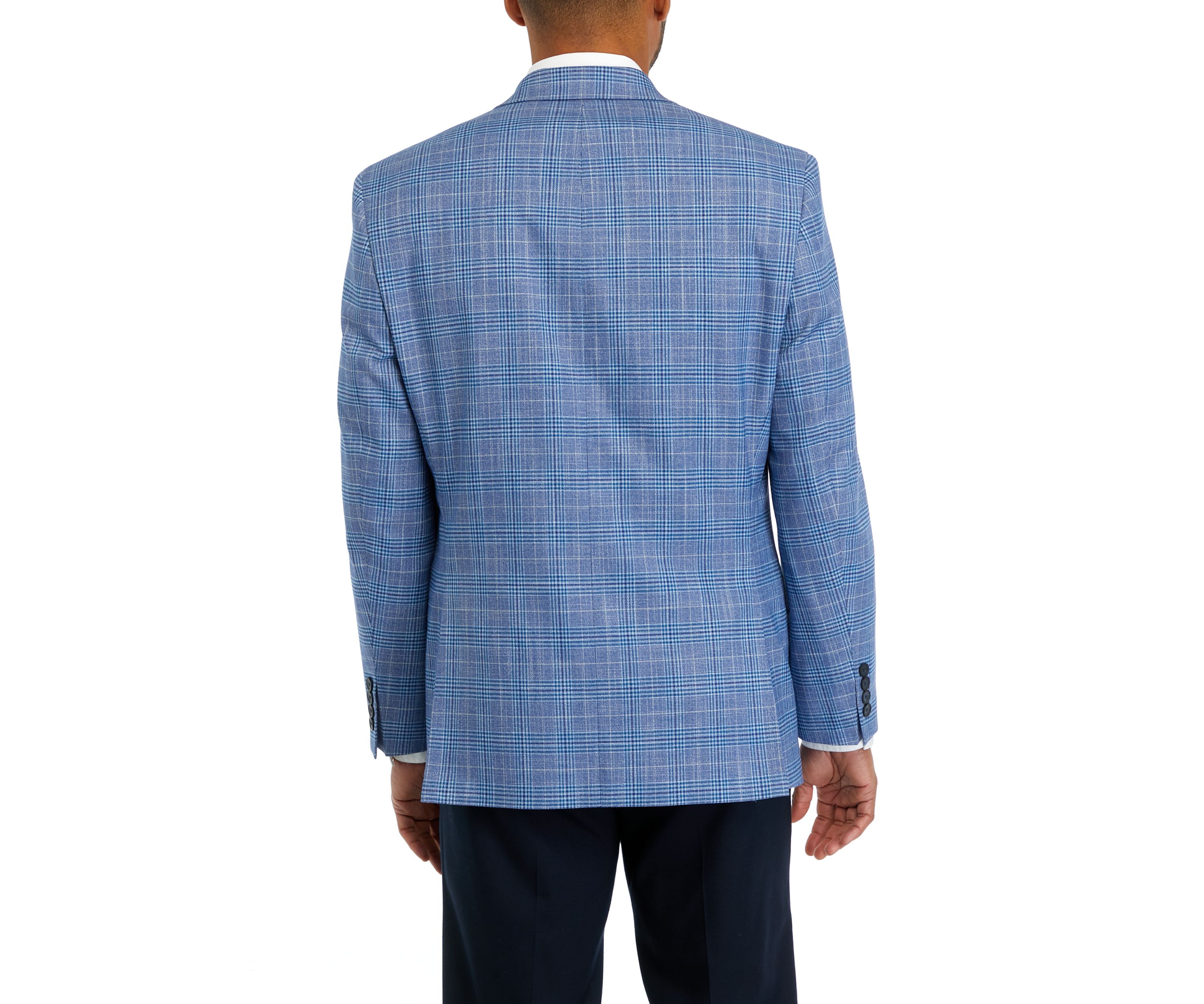 Single Breasted Multi Plaid Sport Coat