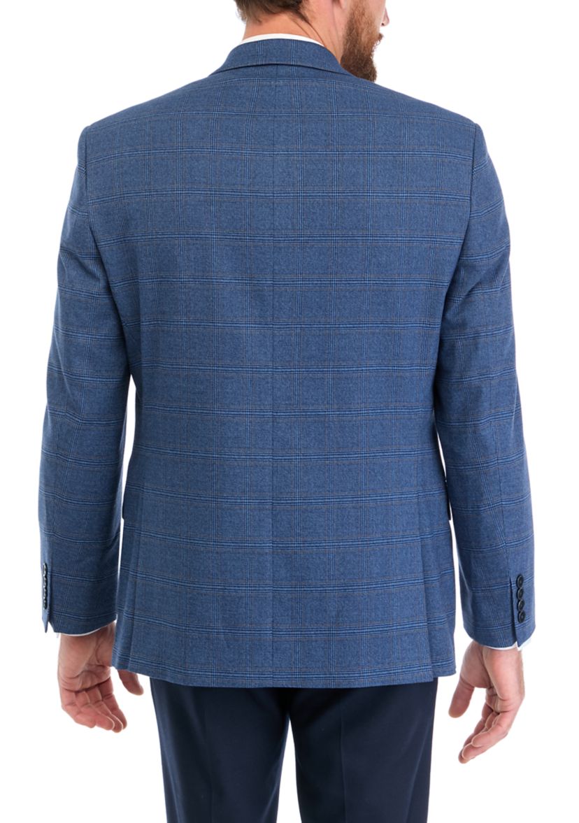 Single Breasted Glen Plaid Sport Coat