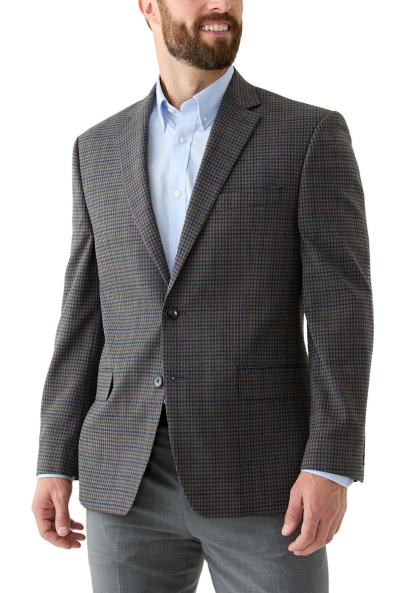 Single Breasted 2-Button Front Classic Fit Suit Jacket 
