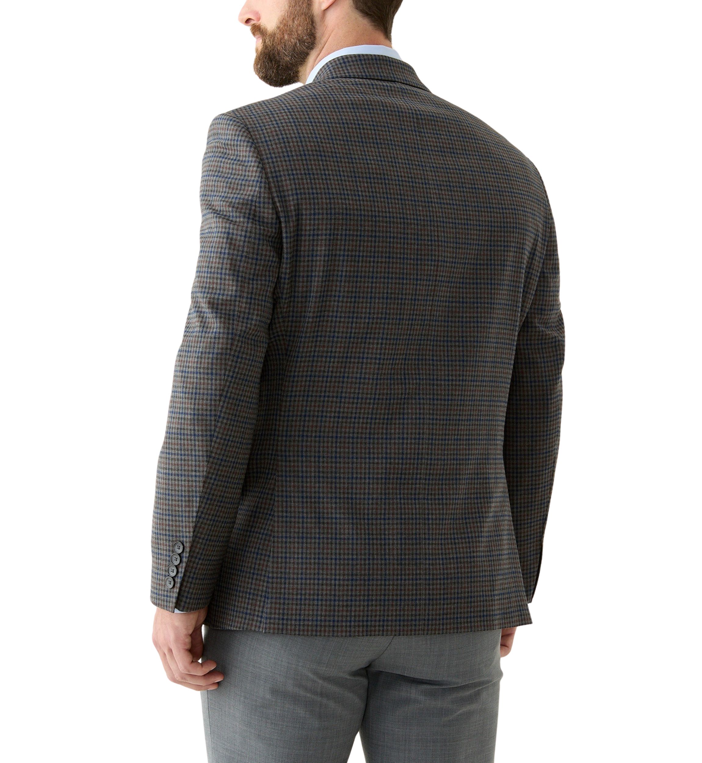 Single Breasted 2-Button Front Classic Fit Suit Jacket 