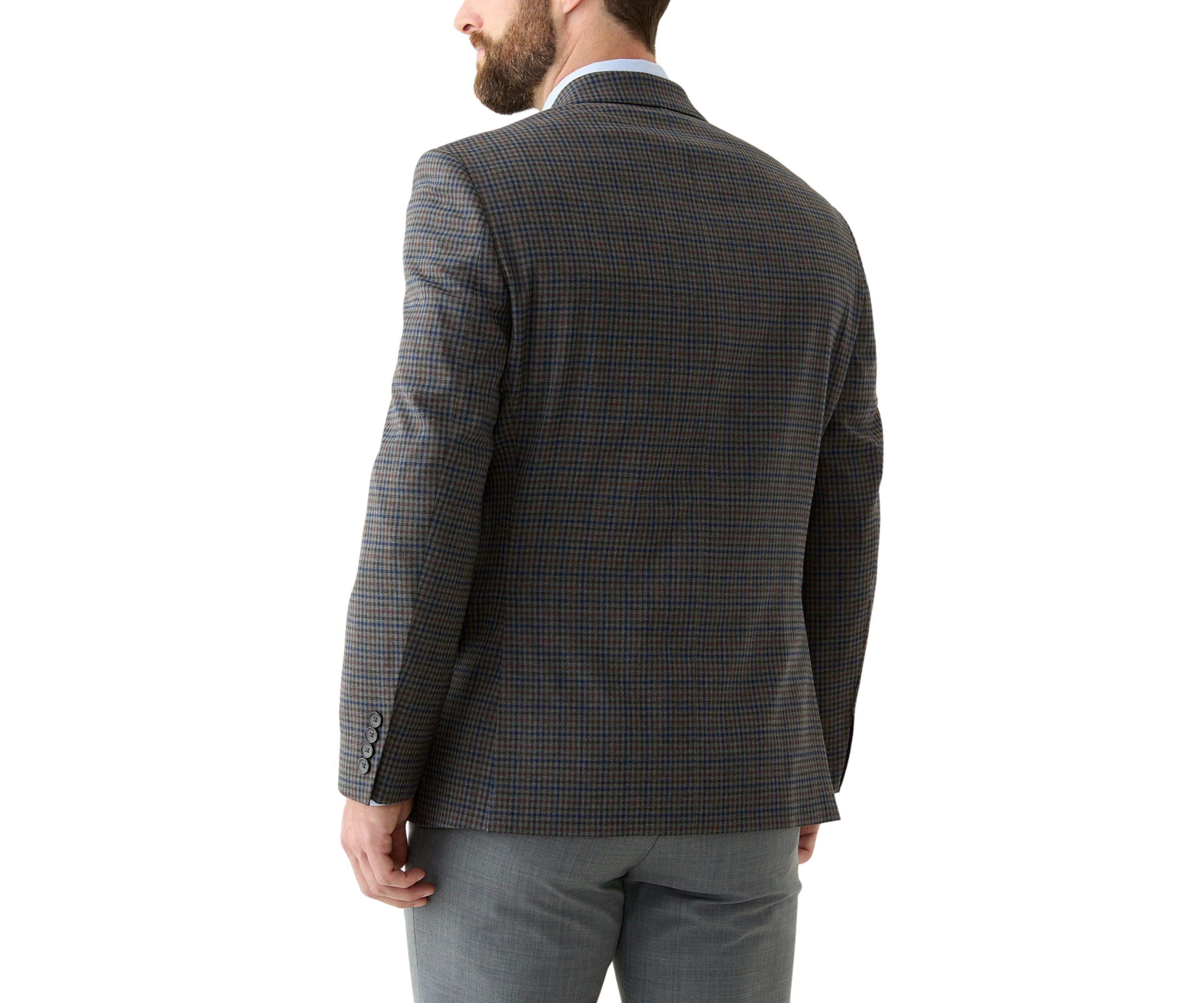 Single Breasted 2-Button Front Classic Fit Suit Jacket 