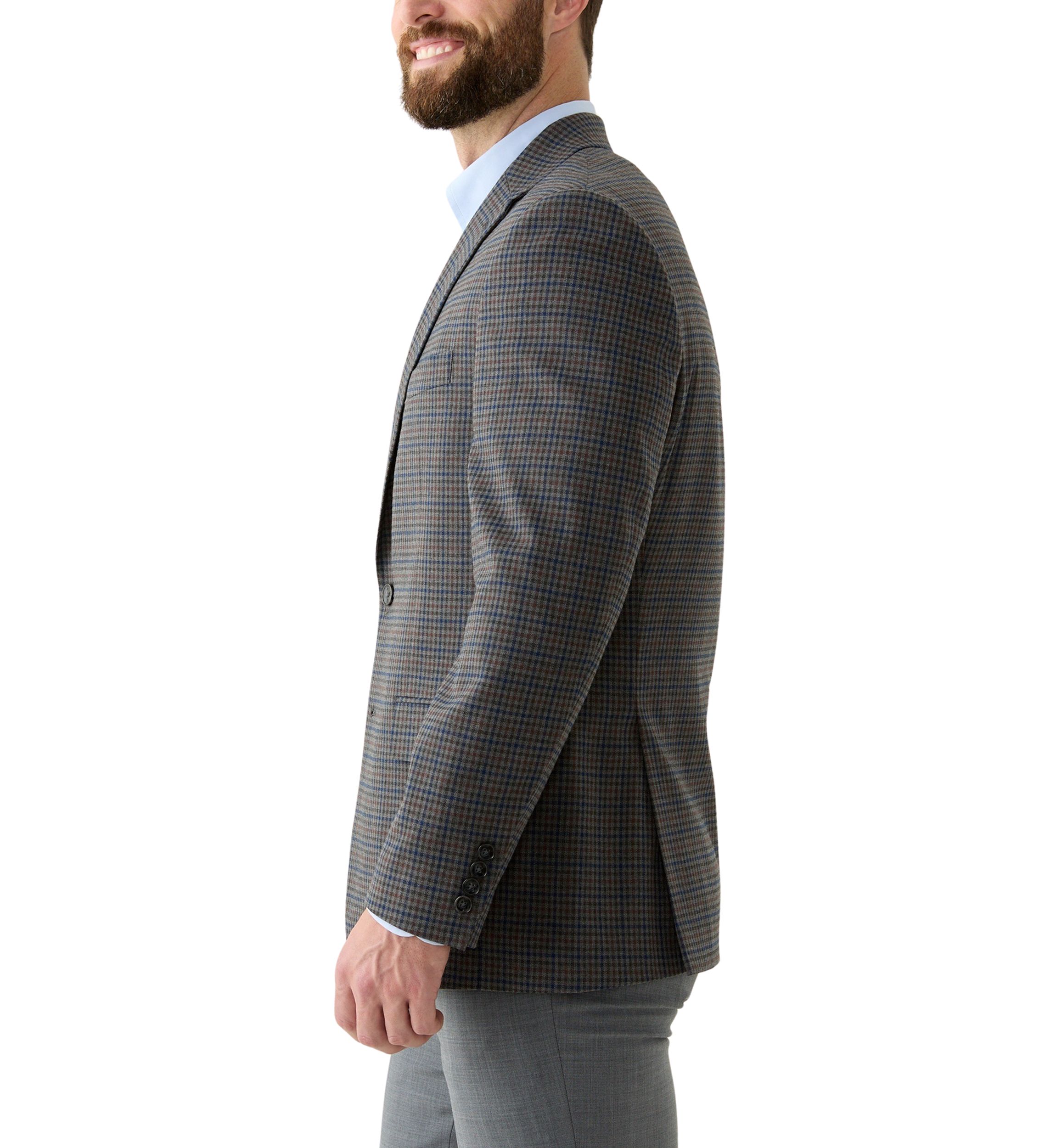 Single Breasted 2-Button Front Classic Fit Suit Jacket 