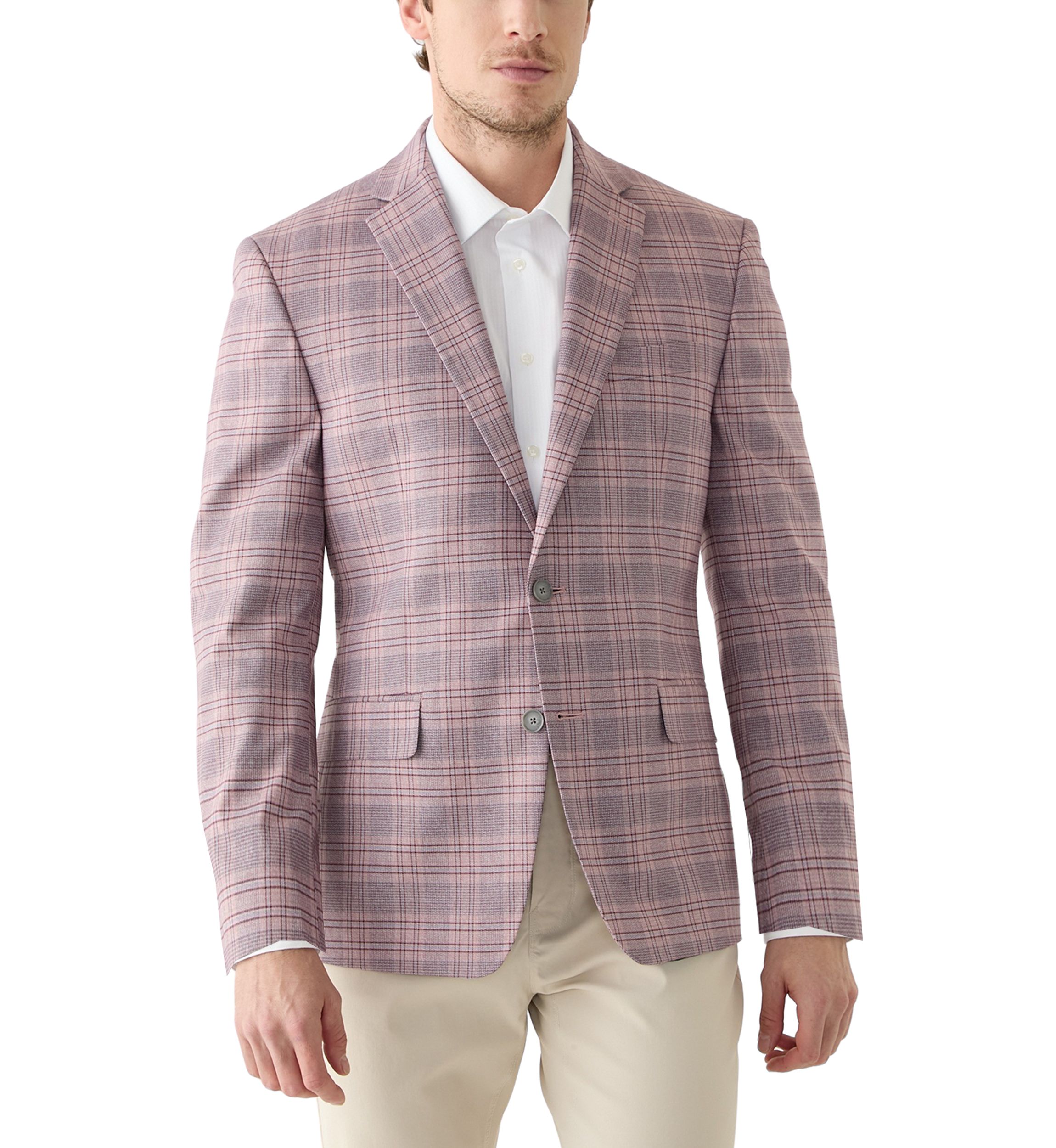 Plaid Printed Sportcoat