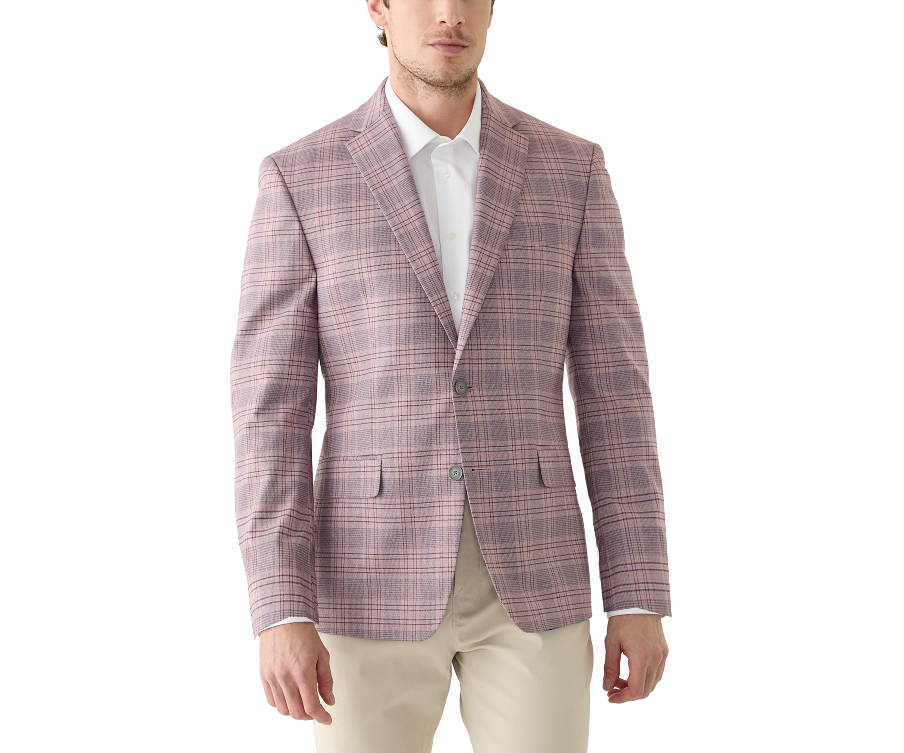 Plaid Printed Sportcoat