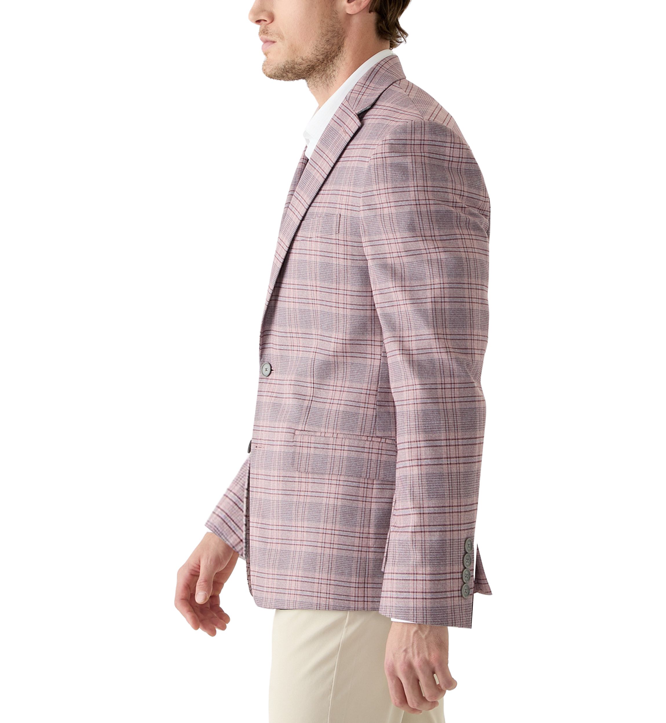 Plaid Printed Sportcoat