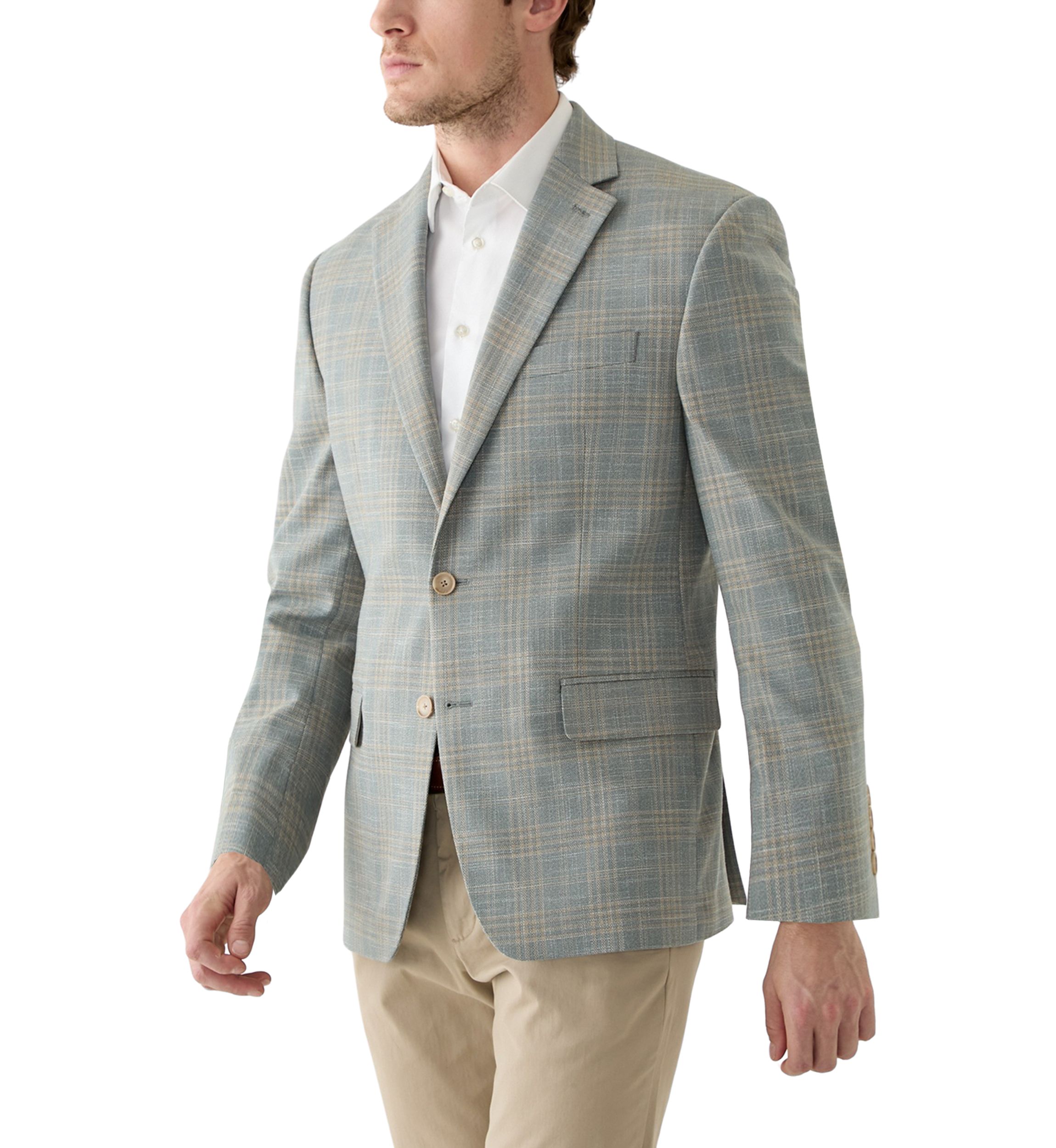 Plaid Printed Sportcoat