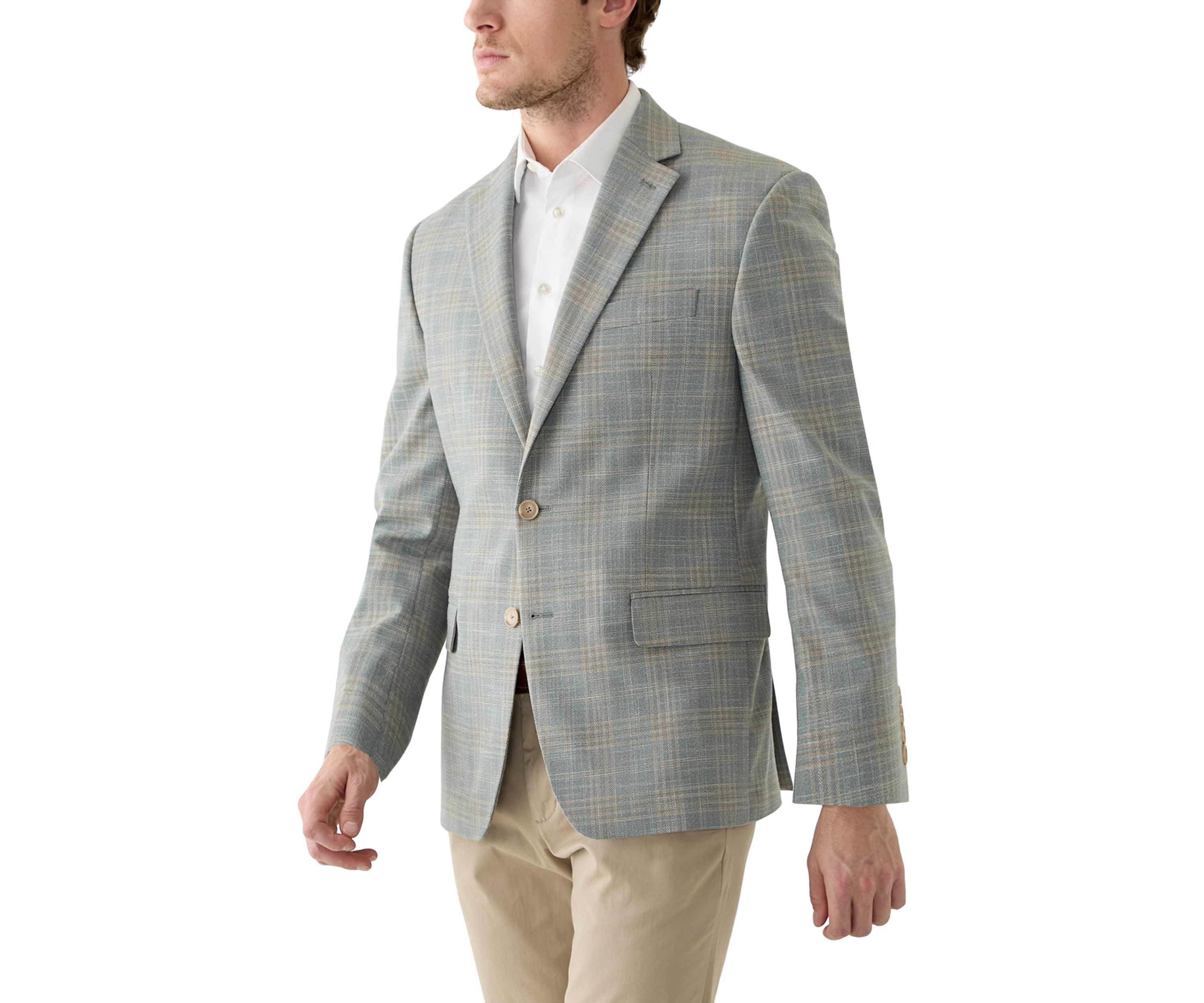 Plaid Printed Sportcoat