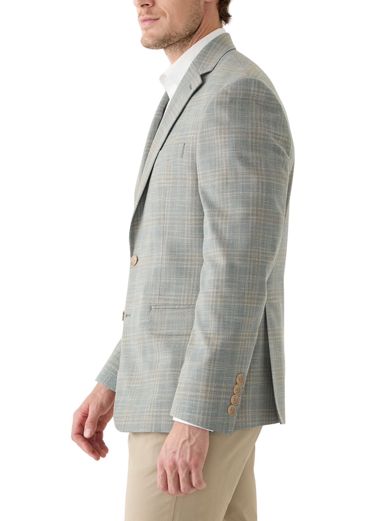 Plaid Printed Sportcoat