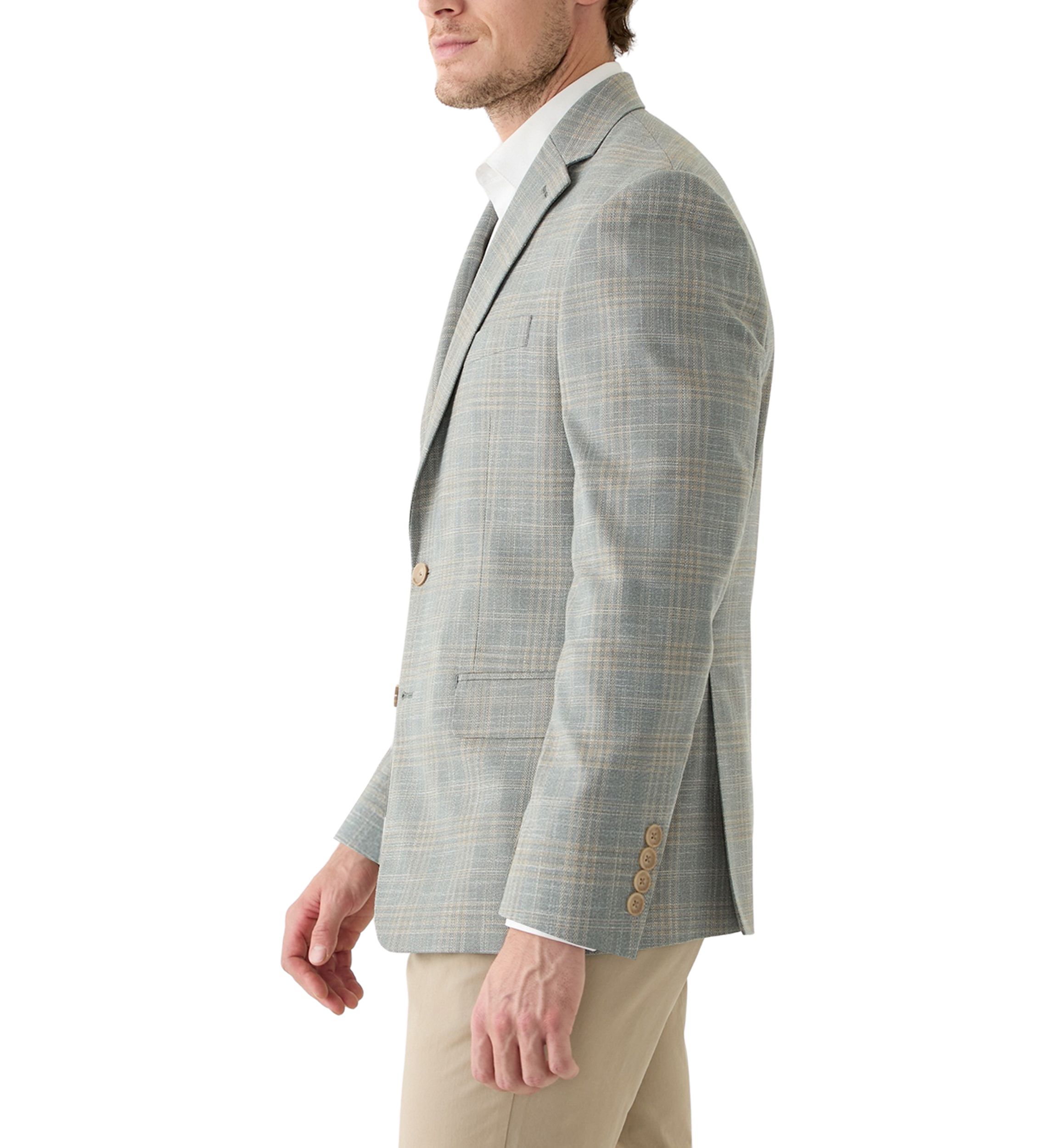 Plaid Printed Sportcoat