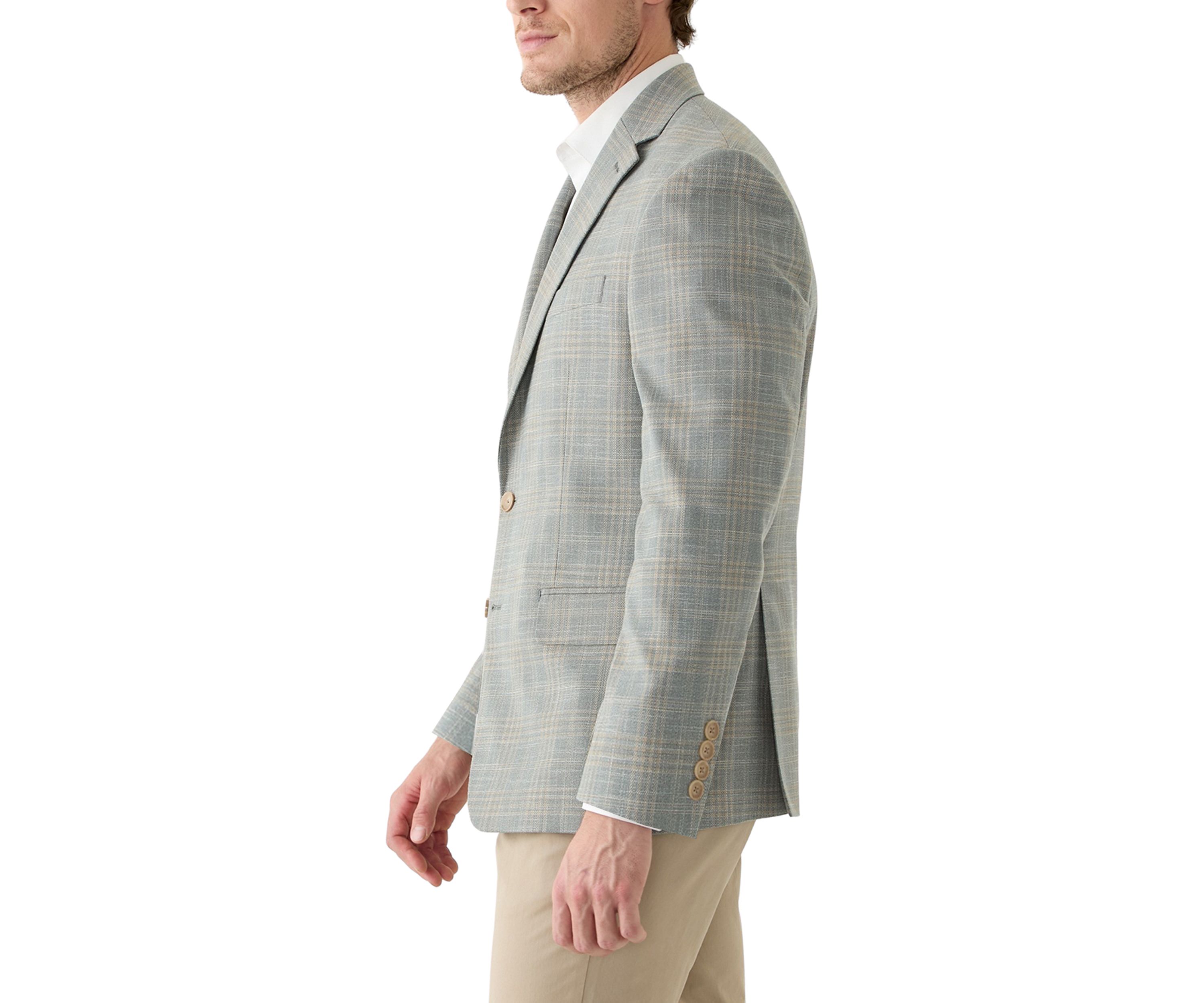 Plaid Printed Sportcoat