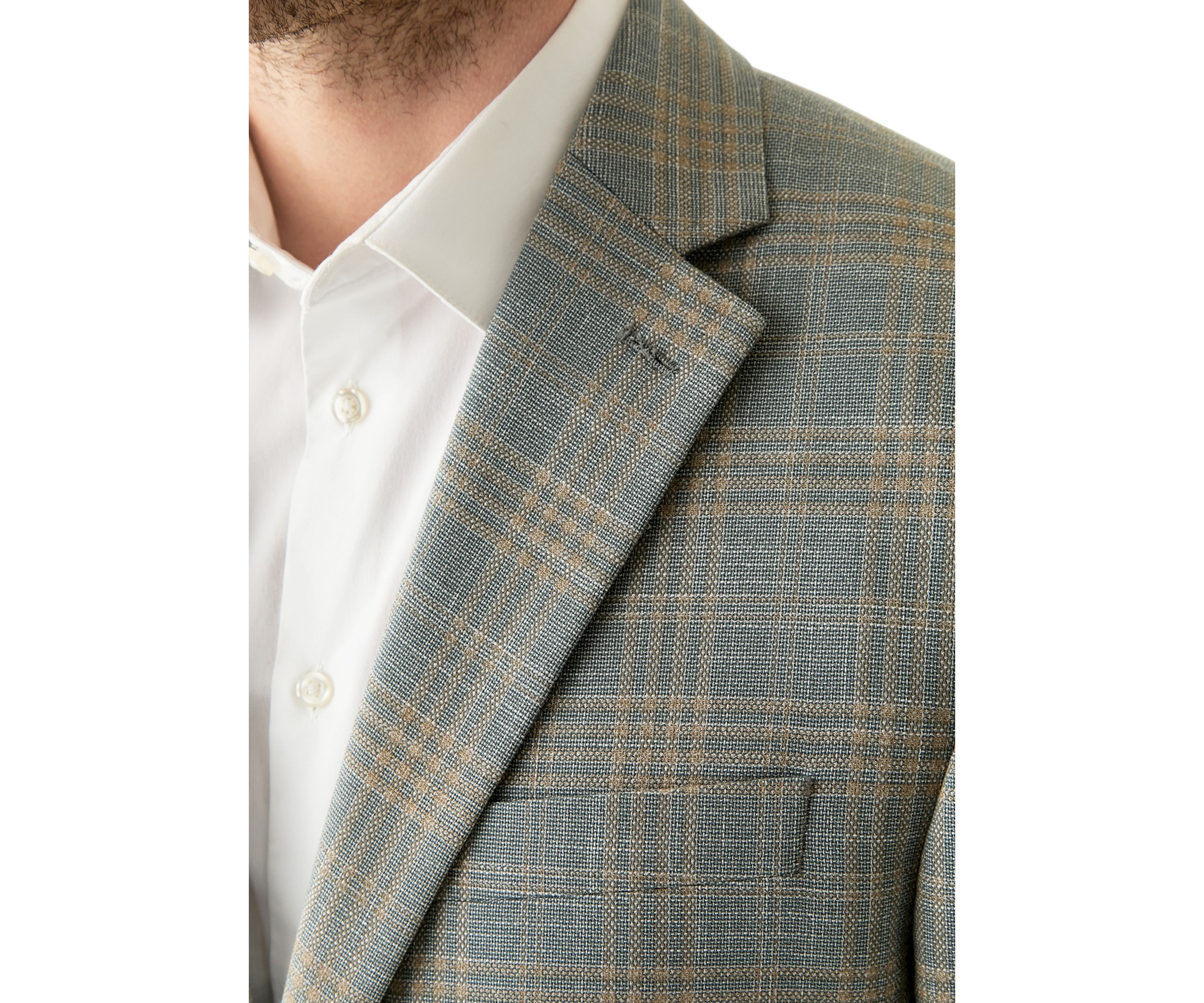 Plaid Printed Sportcoat