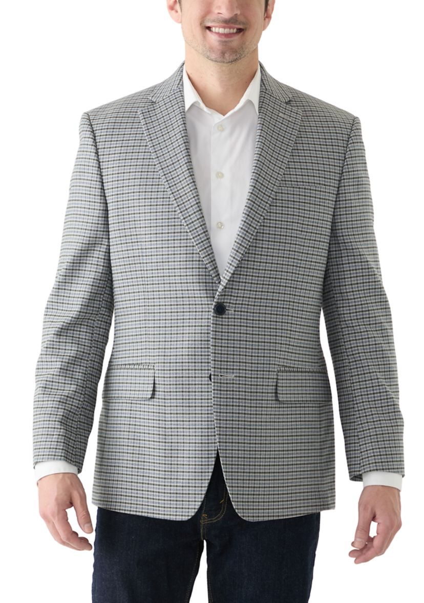 Single Breasted Two Button Check Blazer