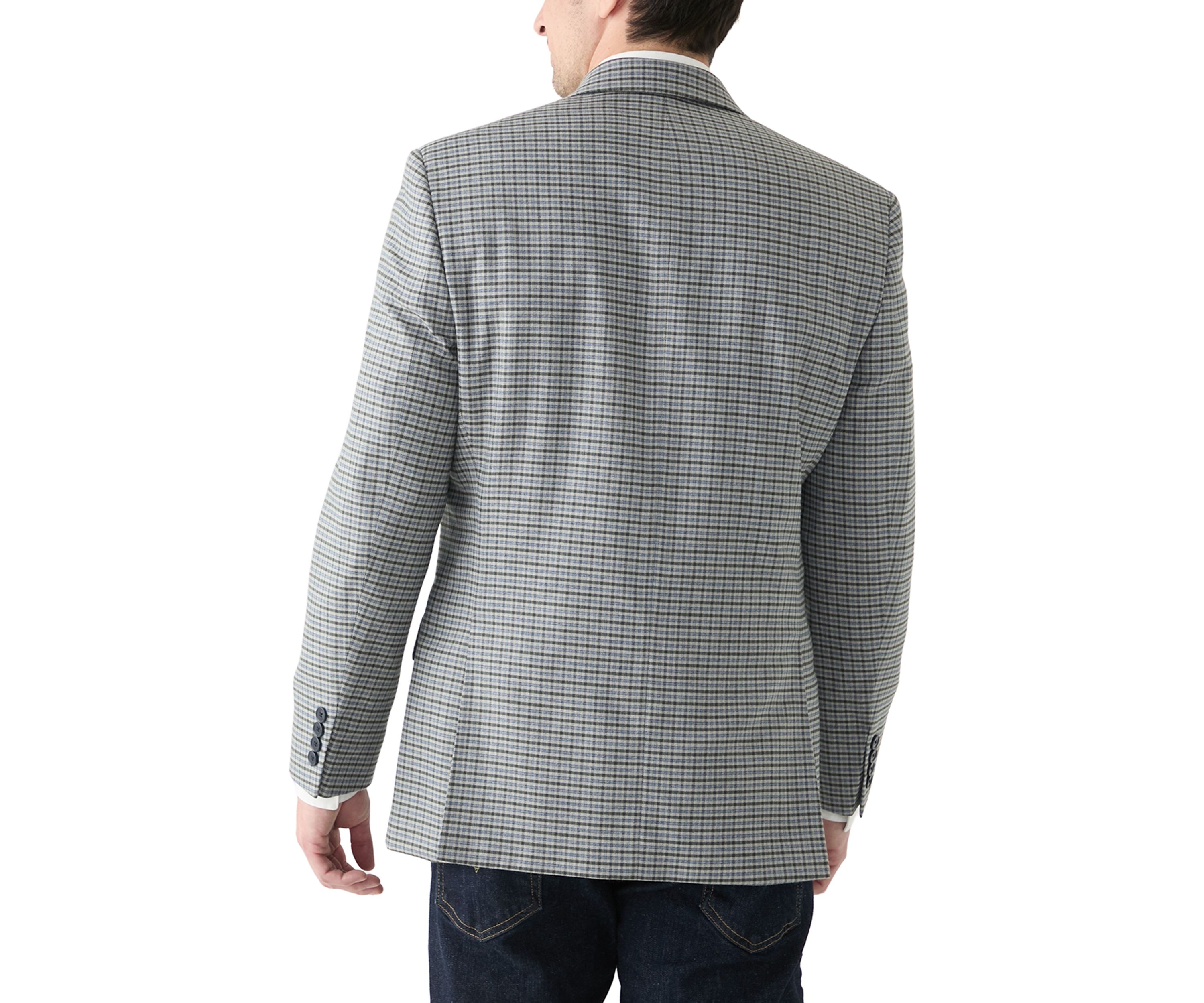 Single Breasted Two Button Check Blazer
