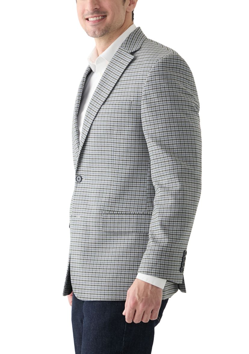 Single Breasted Two Button Check Blazer