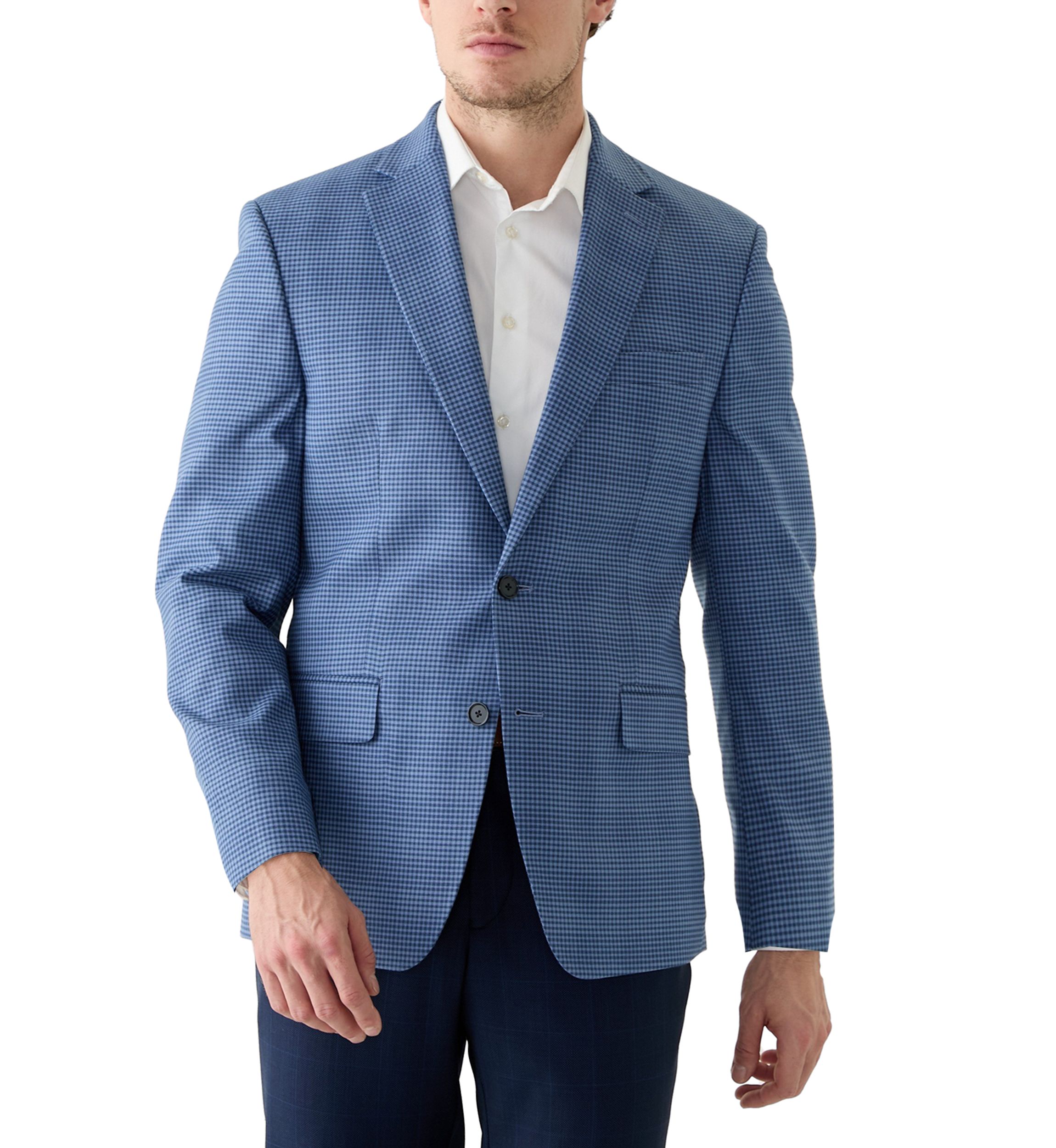 Blue Check Printed Sportcoat