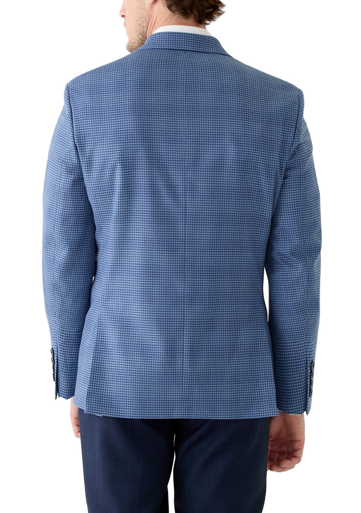 Blue Check Printed Sportcoat