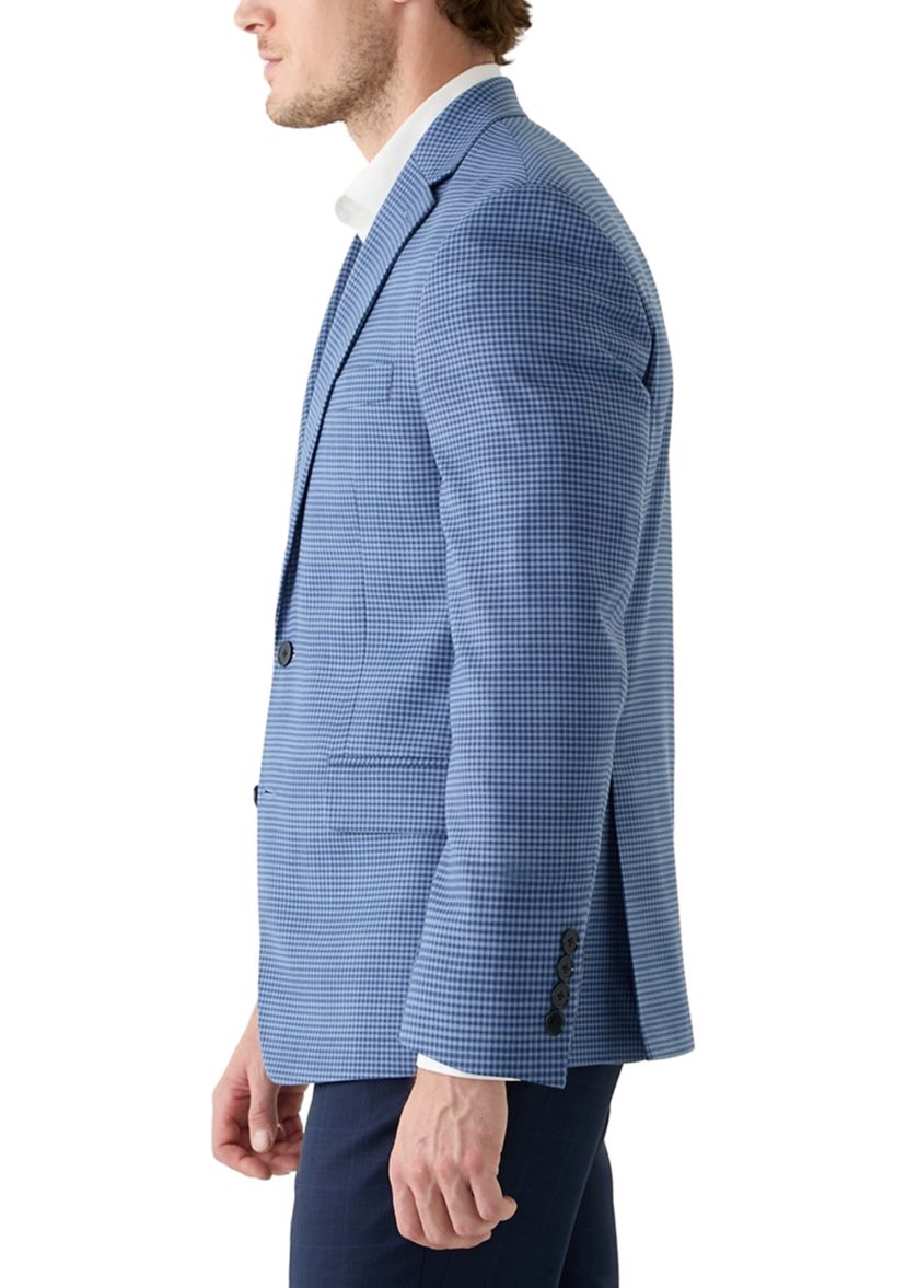 Blue Check Printed Sportcoat