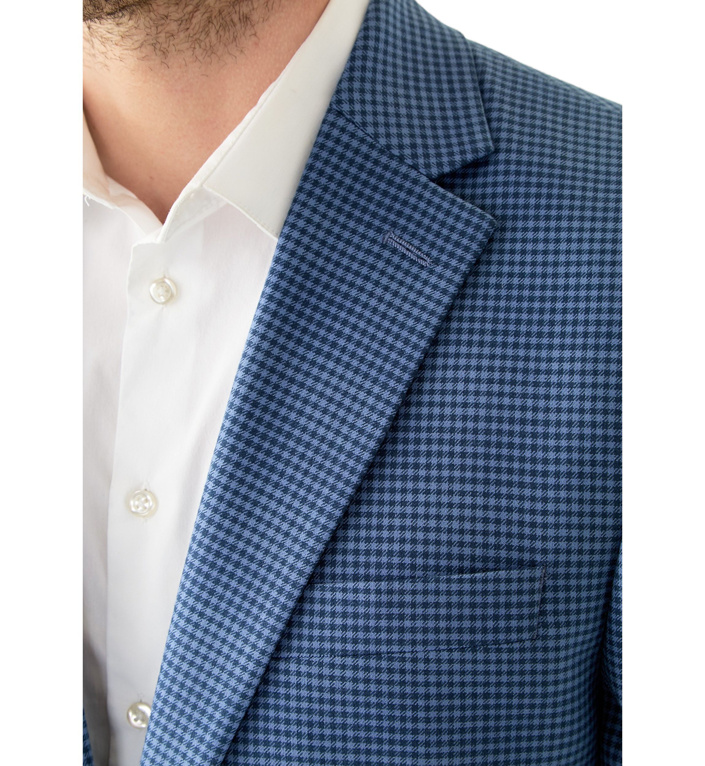 Blue Check Printed Sportcoat