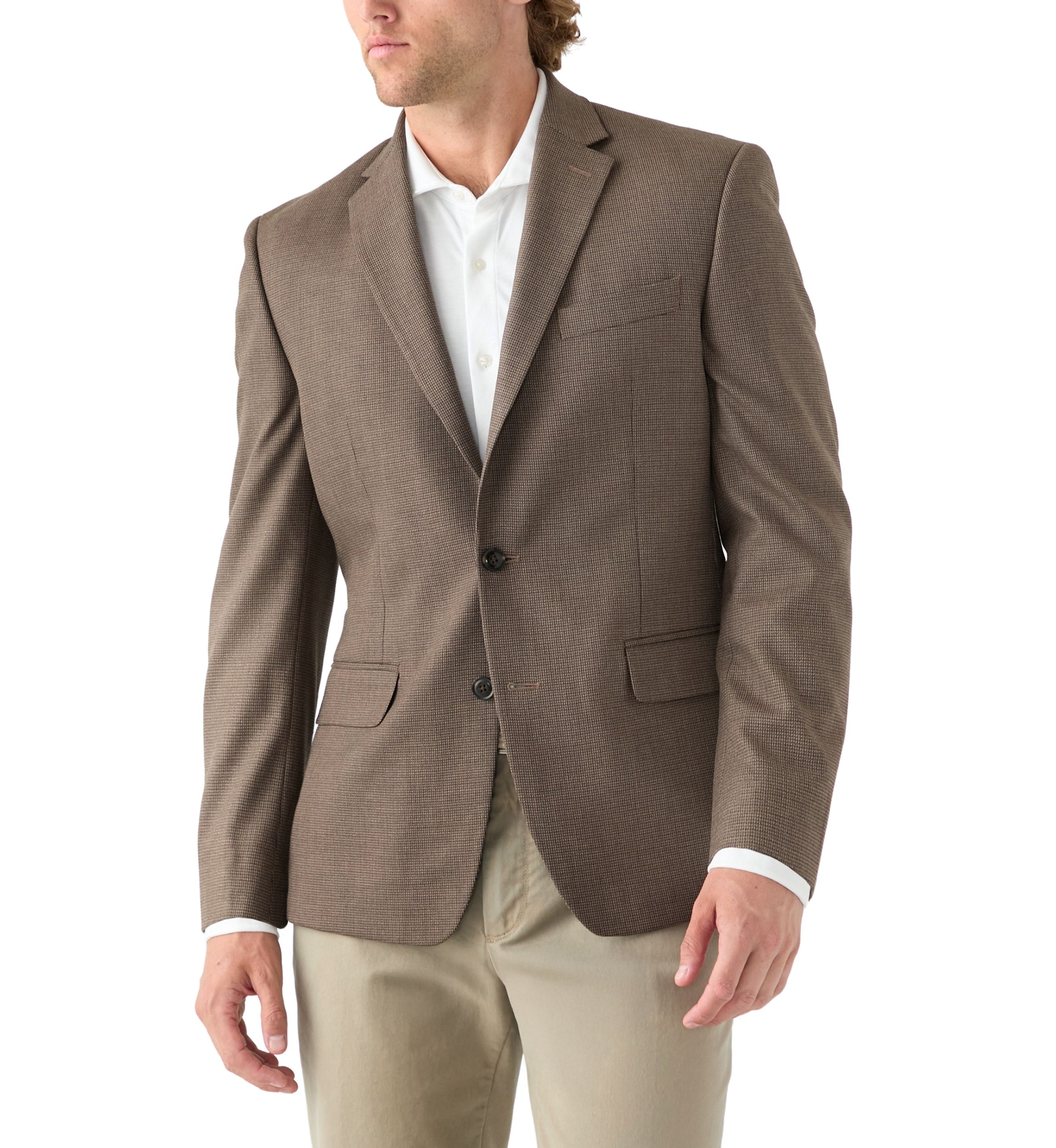 Brown Micro Check Jacket