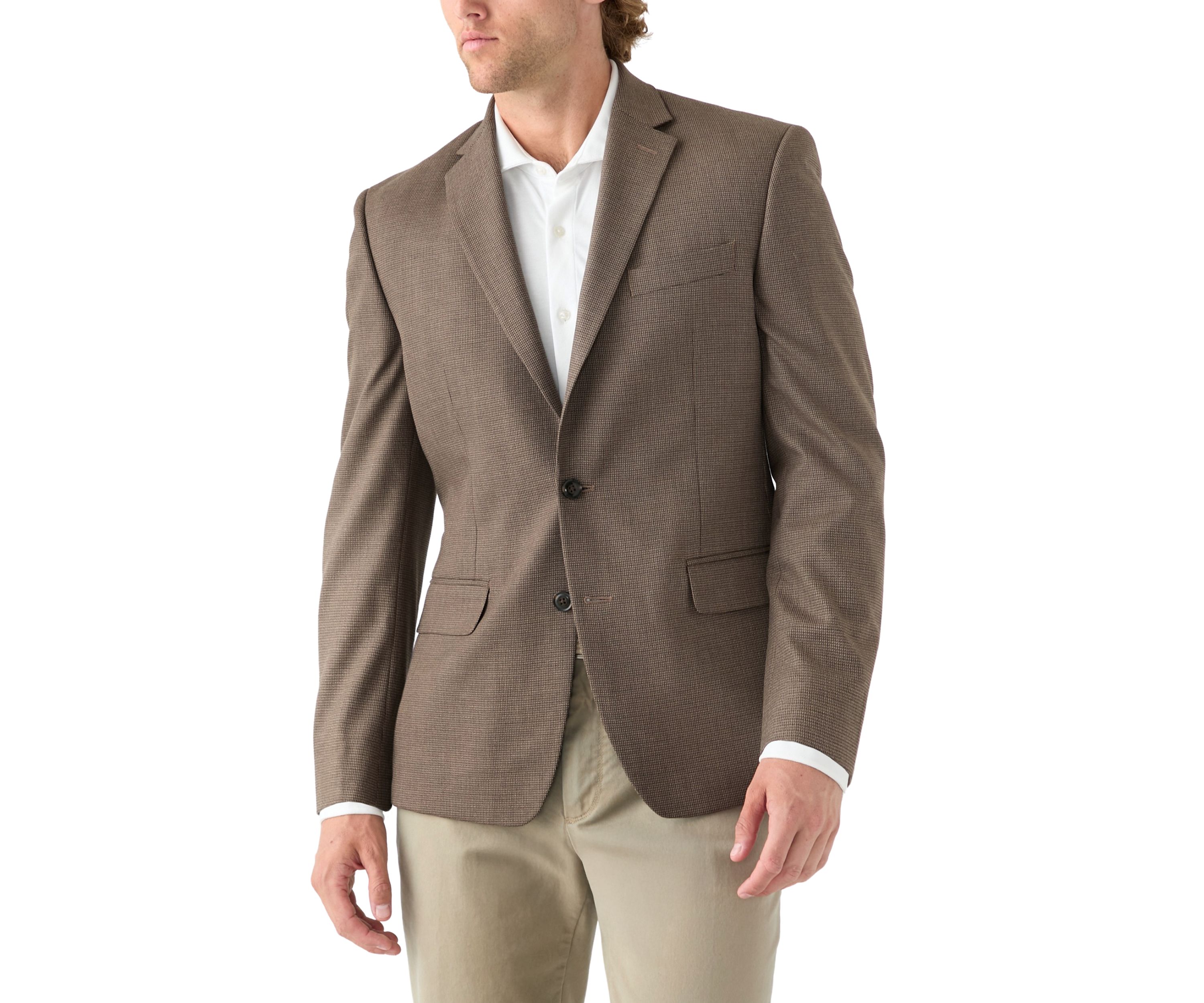 Brown Micro Check Jacket