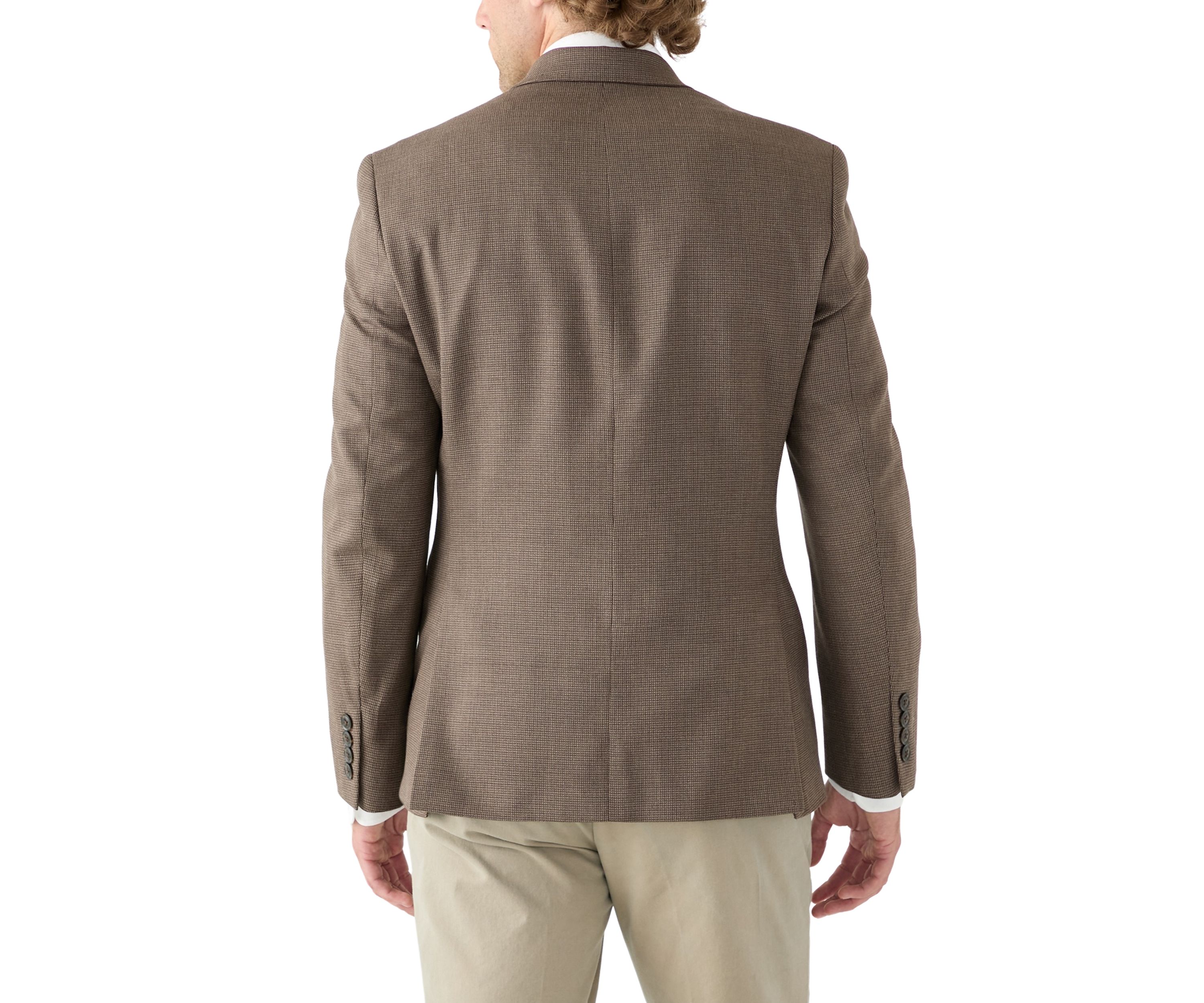 Brown Micro Check Jacket