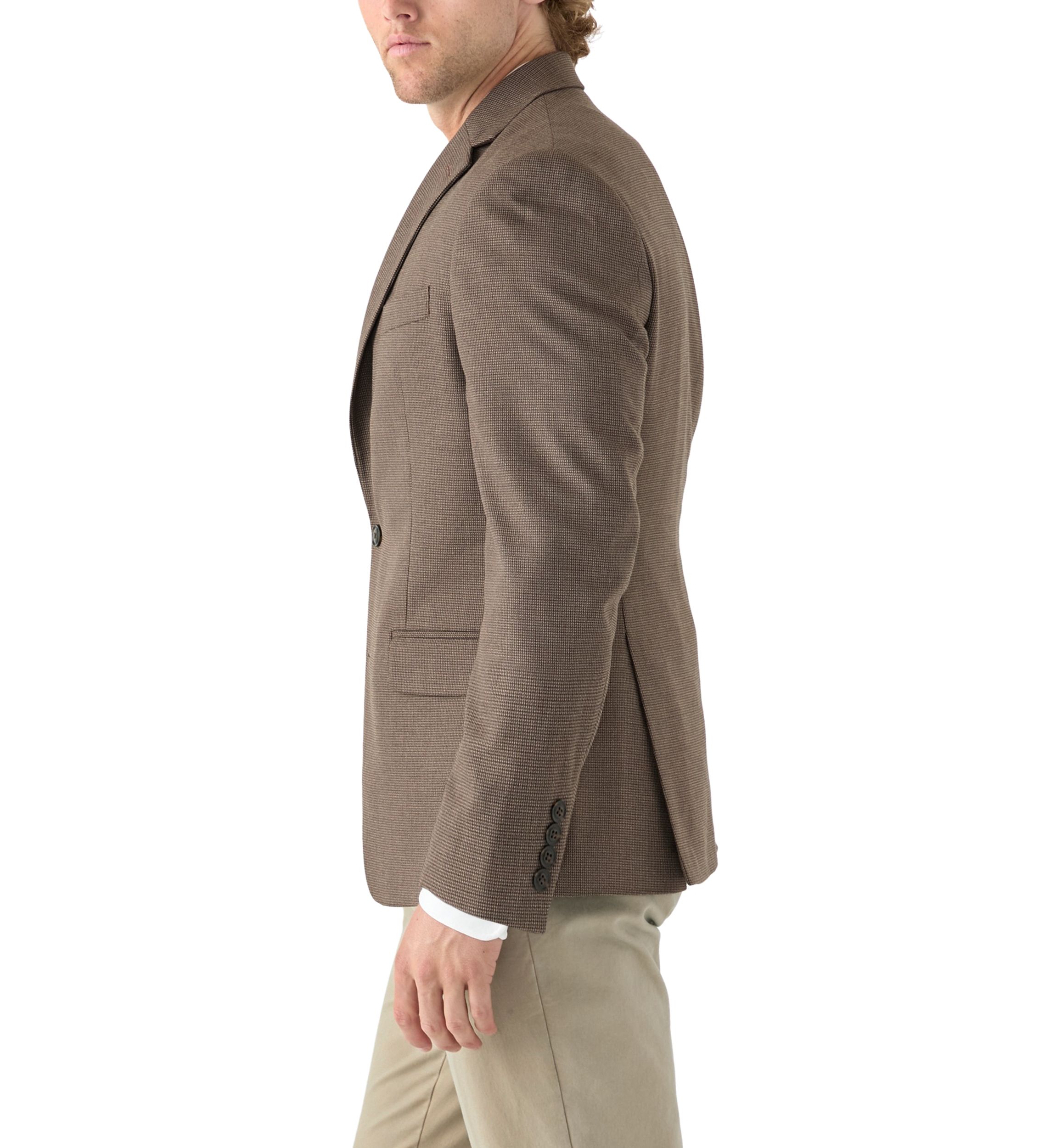 Brown Micro Check Jacket