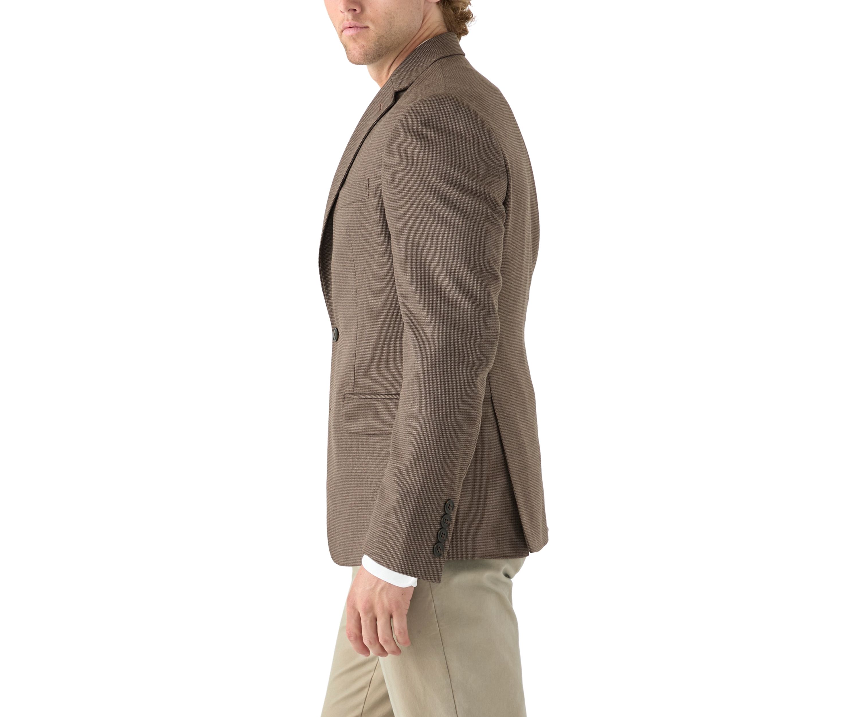 Brown Micro Check Jacket