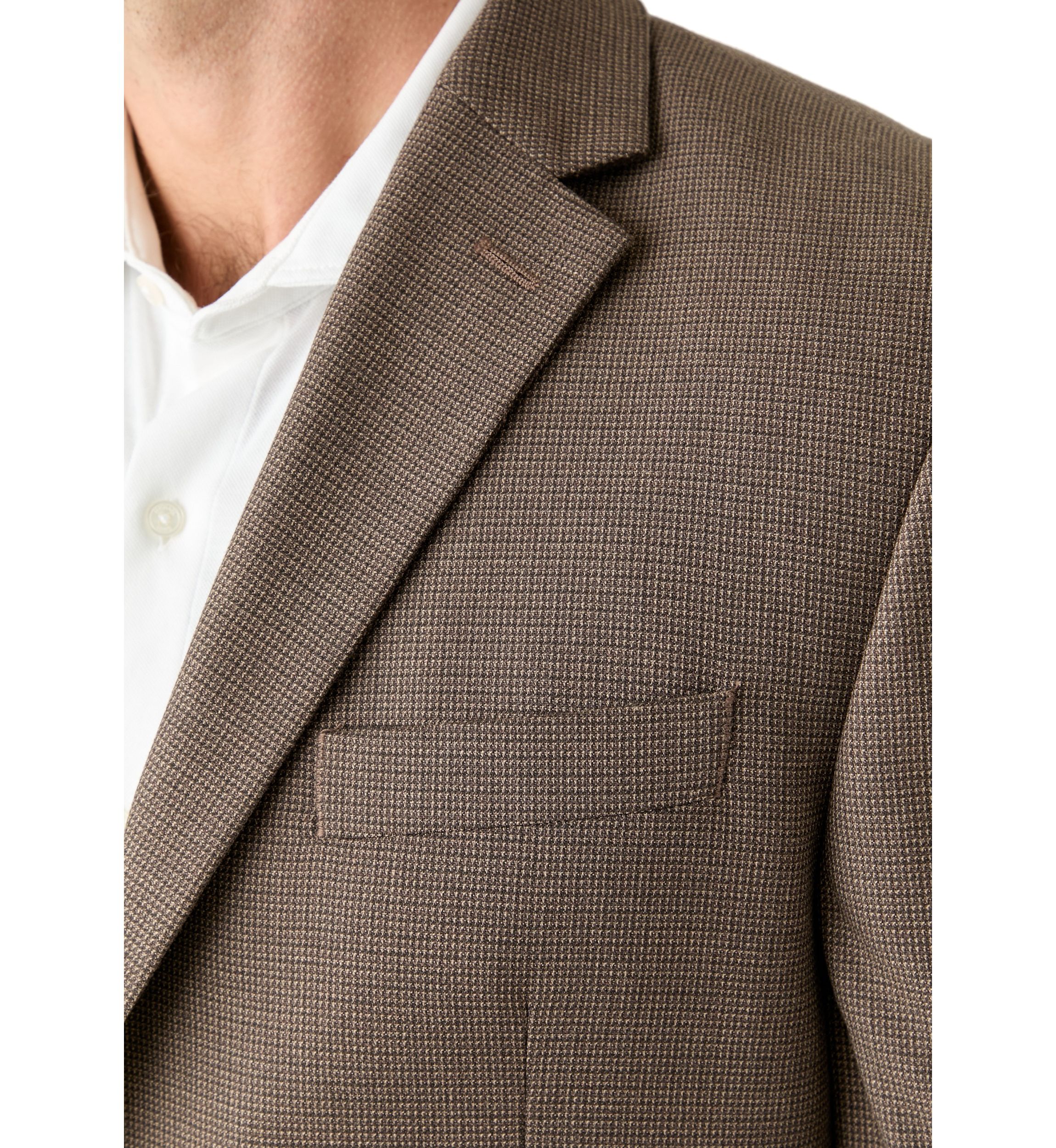 Brown Micro Check Jacket