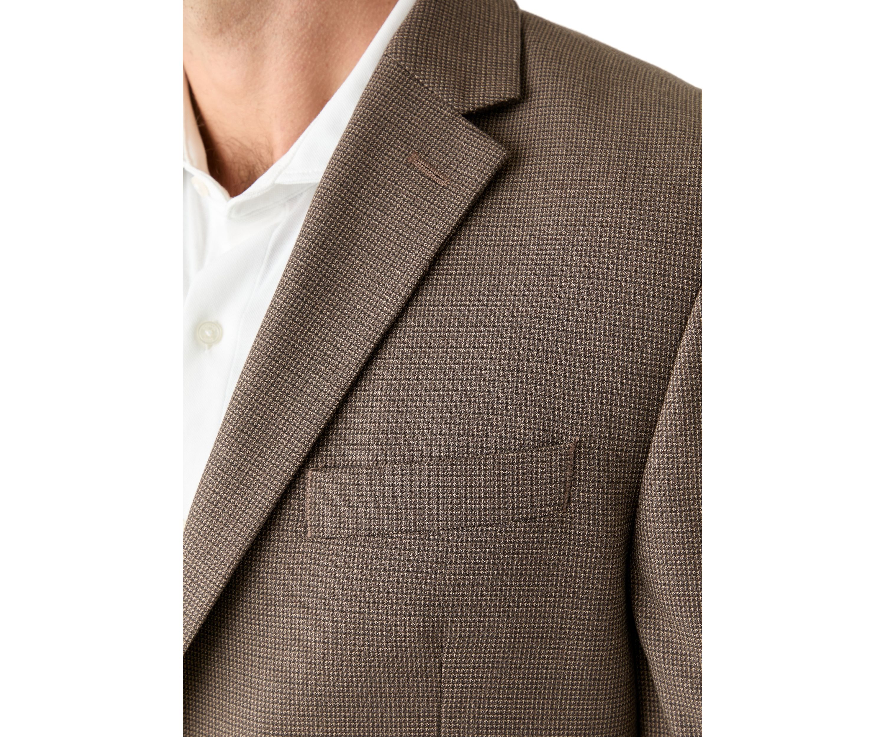 Brown Micro Check Jacket