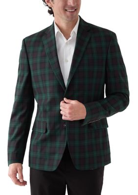 IZOD Men's Plaid Sportcoat, 38 Short