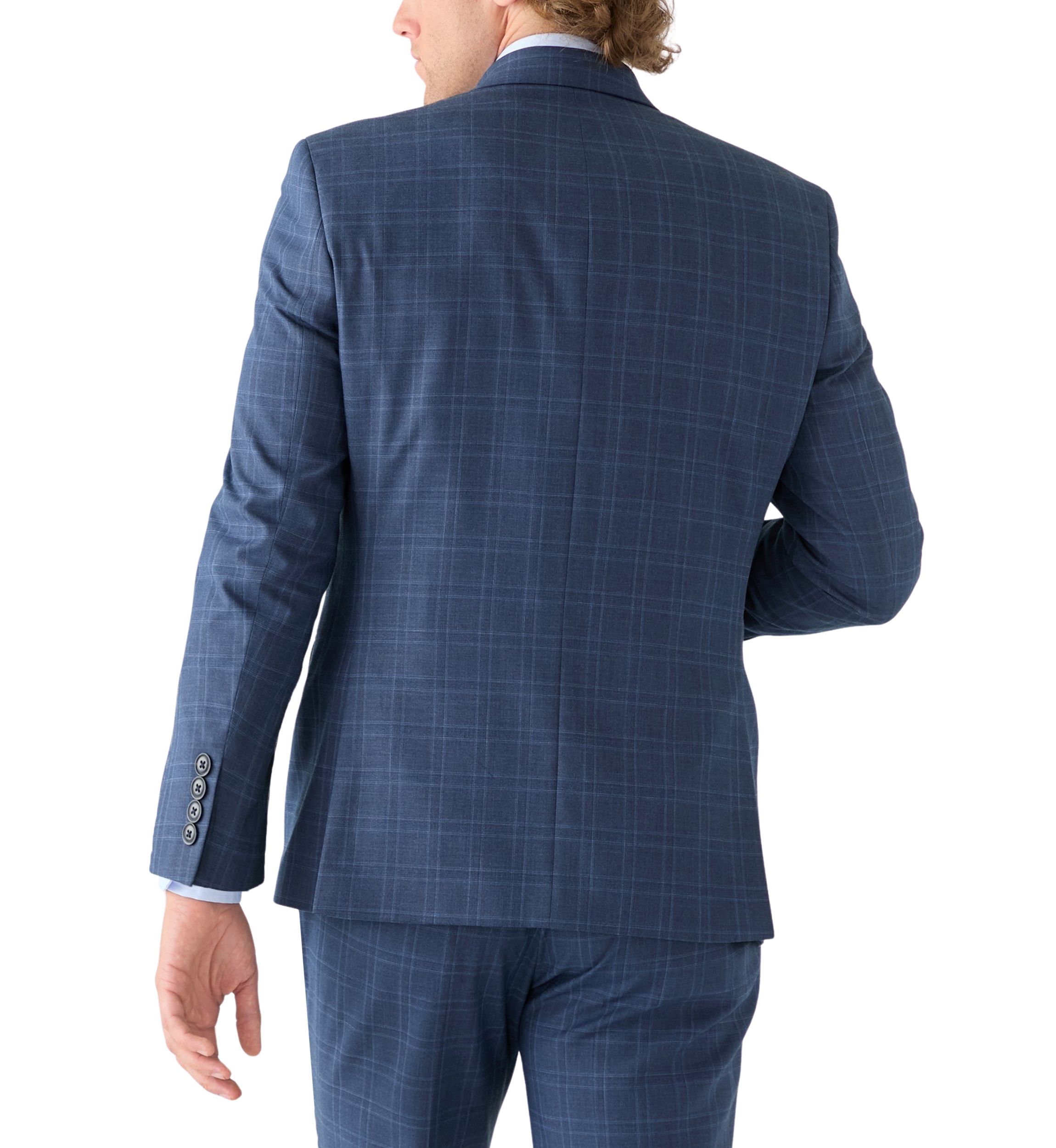 Blue Plaid Suit Jacket