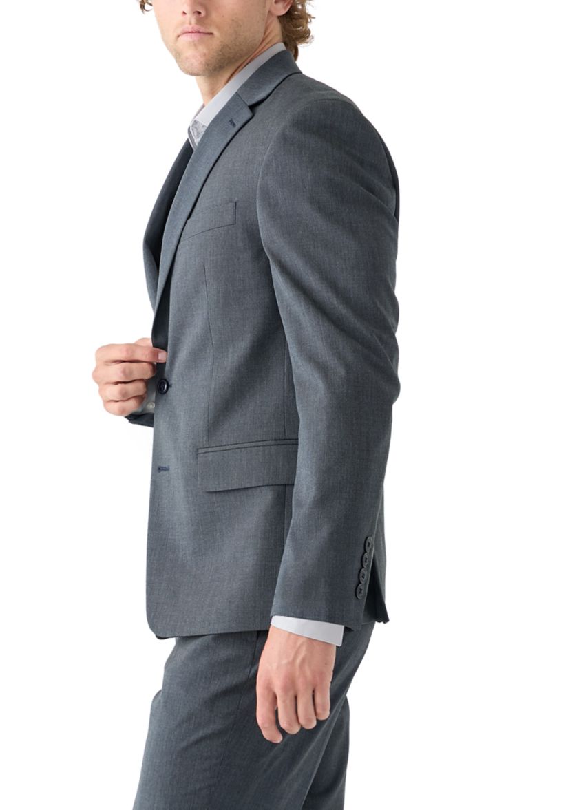 Blue Nailhead Solid Suit Jacket