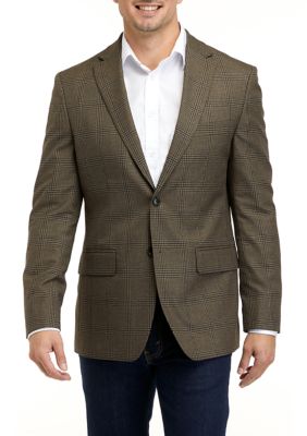 Chaps Men's Solid Classic Fit Tailored Suit Separate Jacket, Size: 40S, Green