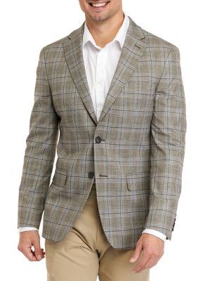 Chaps Tan Plaid Sport Coat belk