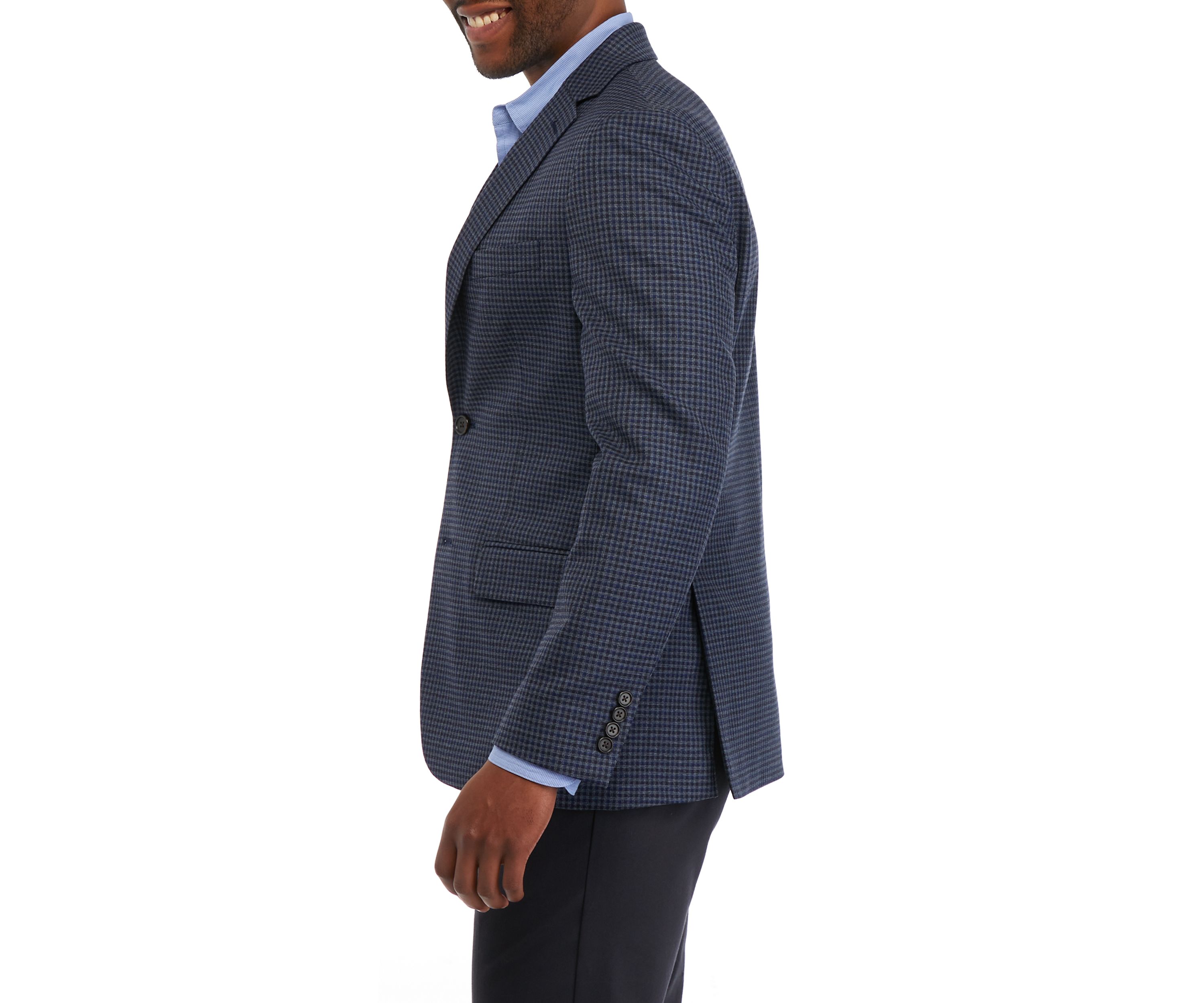 Single Breasted 2 Button Notch Lapel Classic Fit Ultra Flex Sportcoat