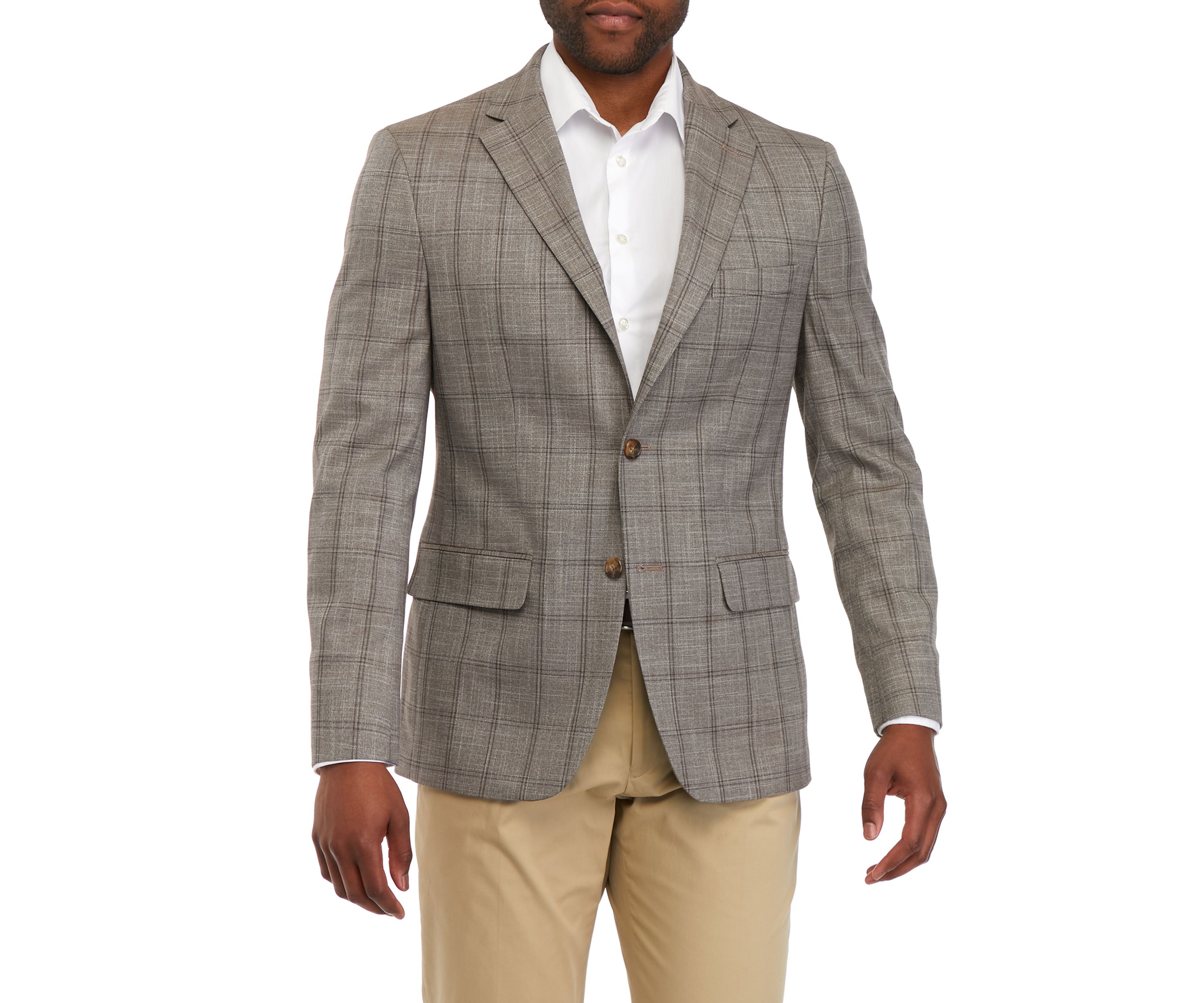 Single Breasted 2 Button Notch Lapel Classic Fit Ultra Flex Sportcoat