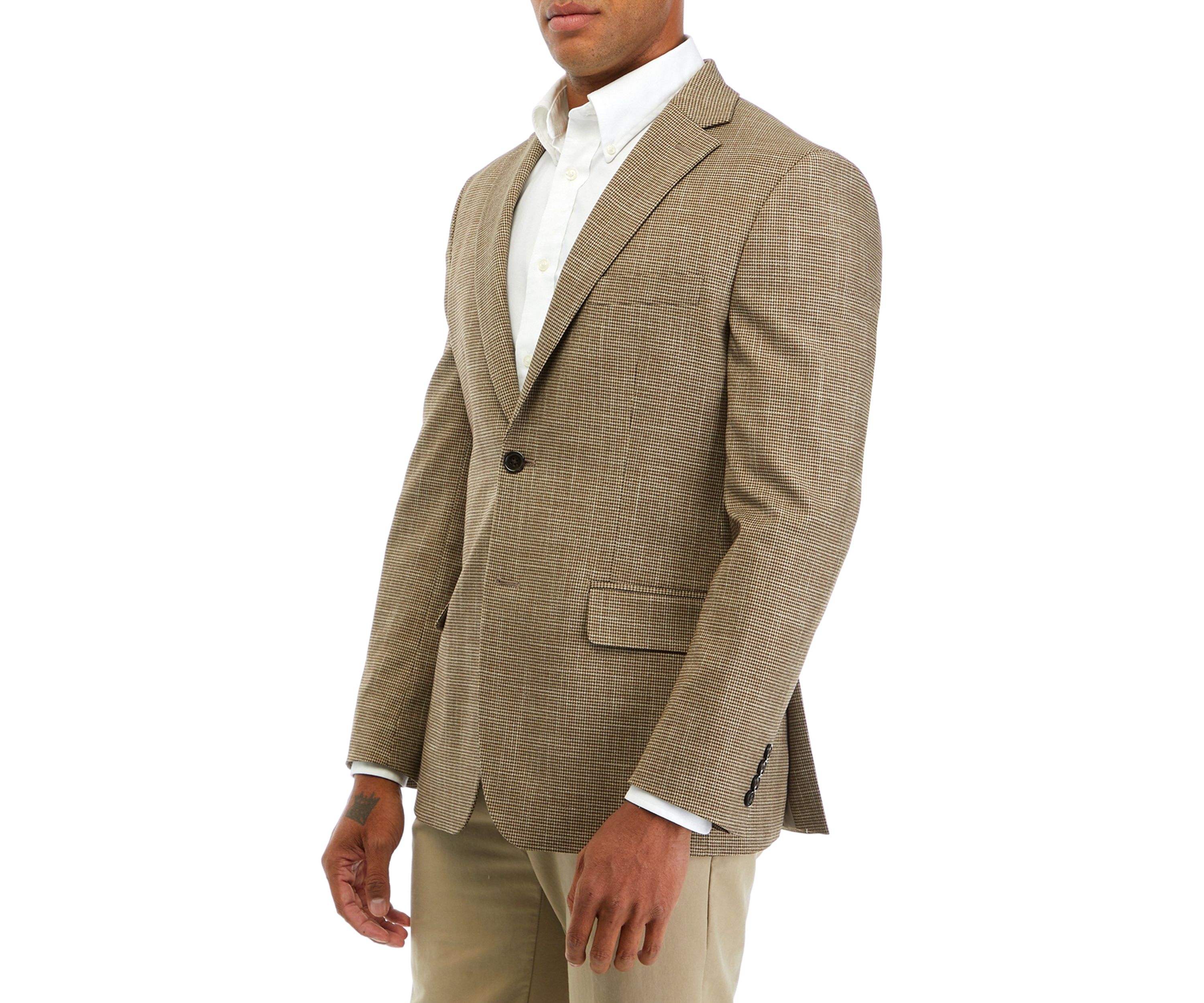 Check Print Sport Coat