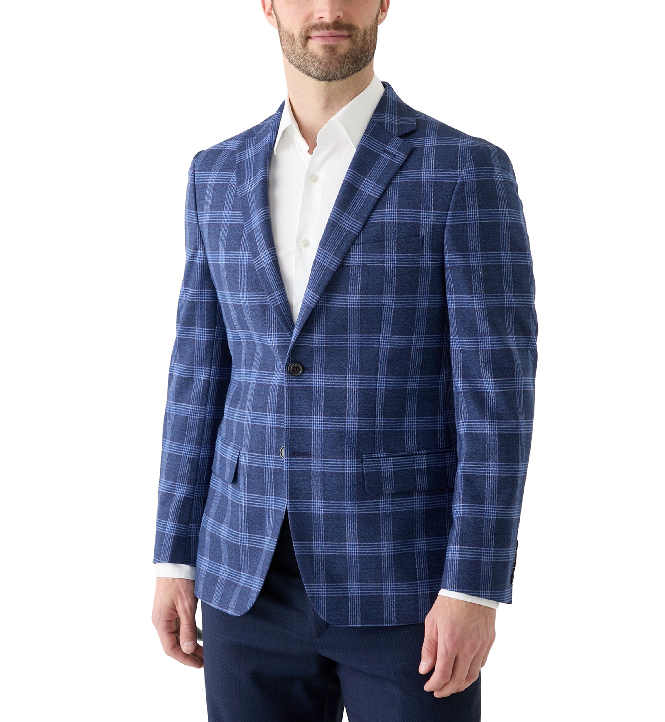 Single Breasted Plaid Blazer