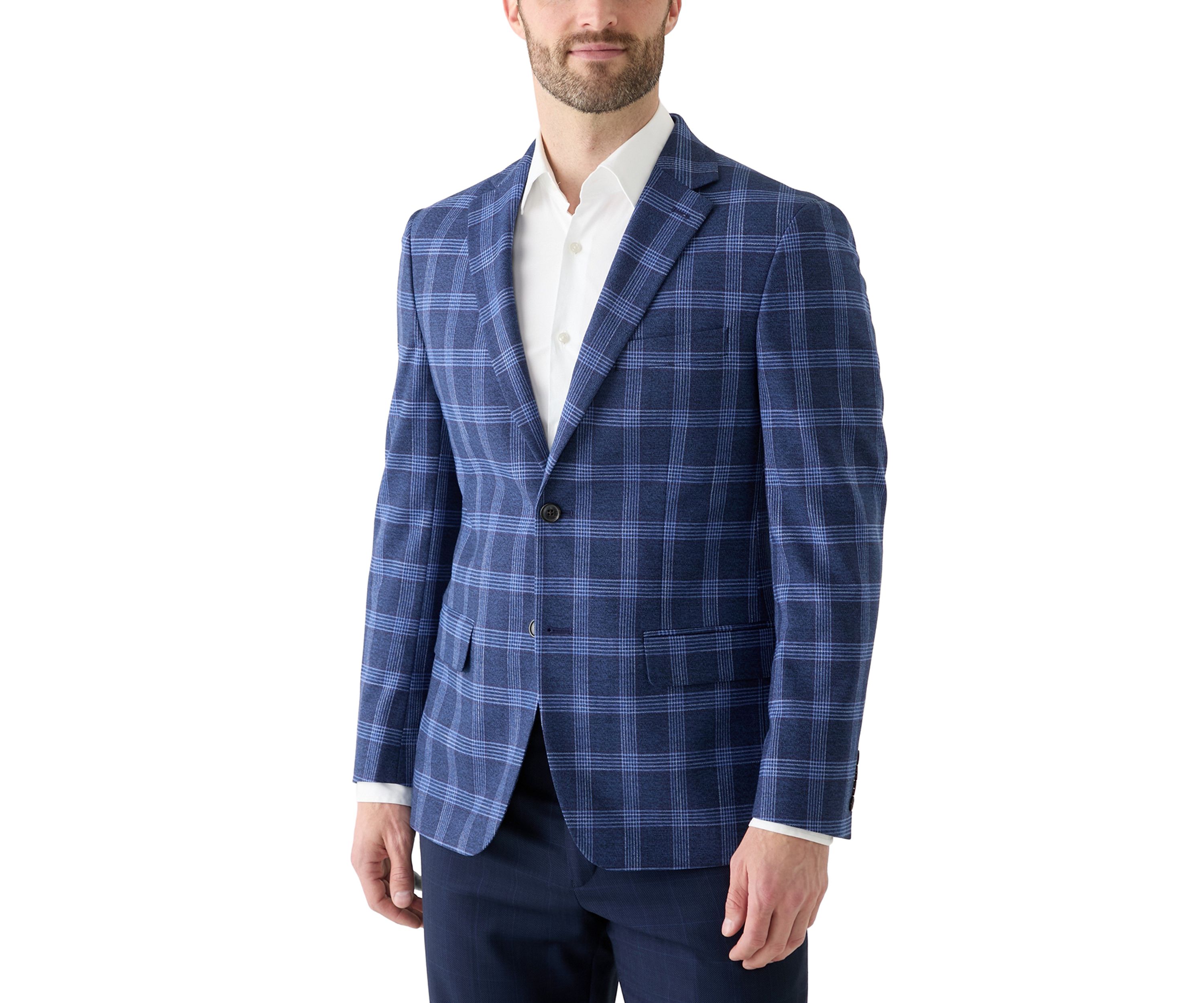 Single Breasted Plaid Blazer