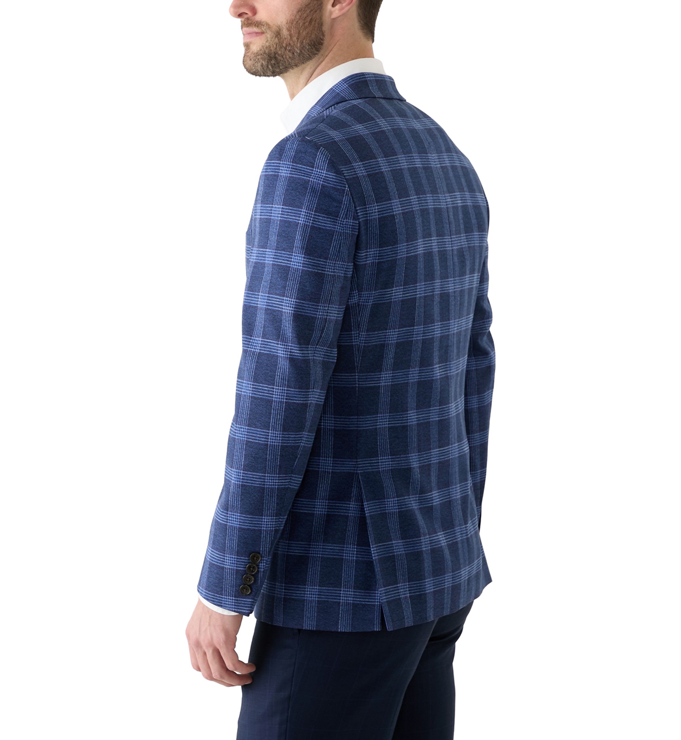 Single Breasted Plaid Blazer