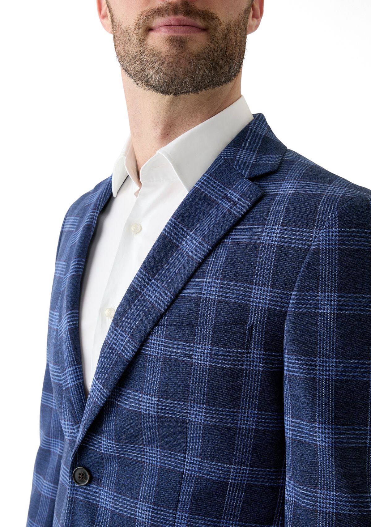 Single Breasted Plaid Blazer
