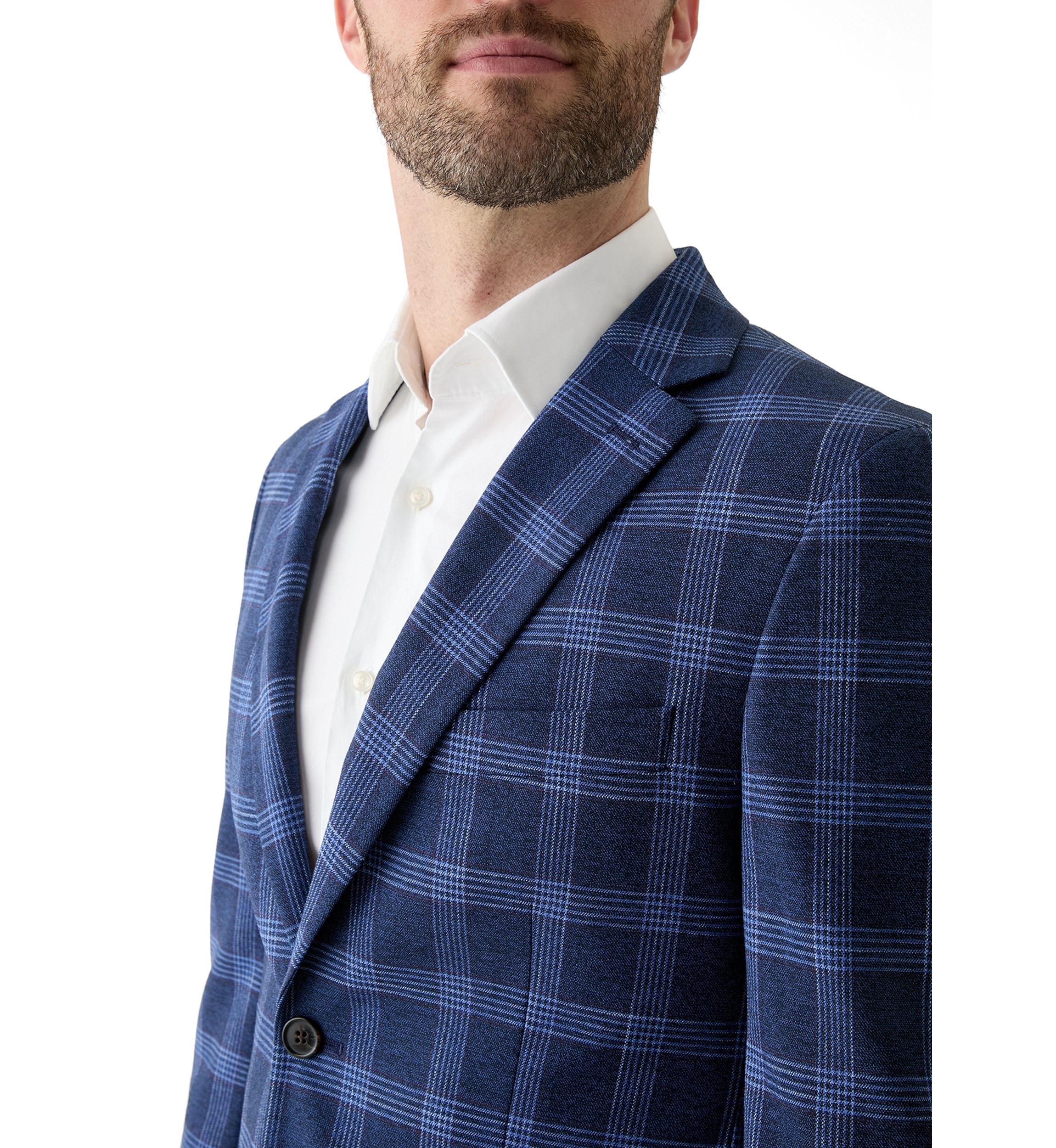 Single Breasted Plaid Blazer