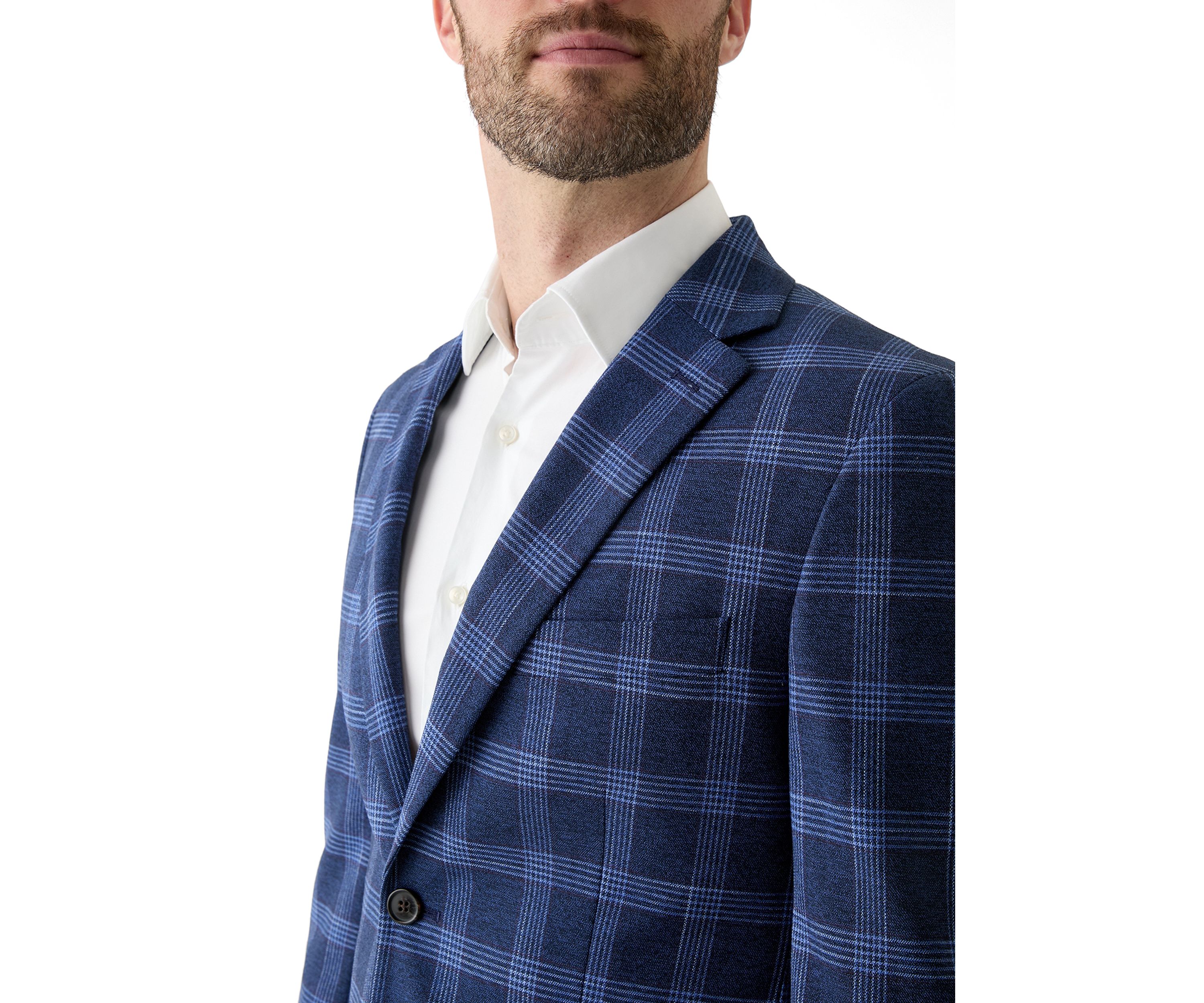 Single Breasted Plaid Blazer