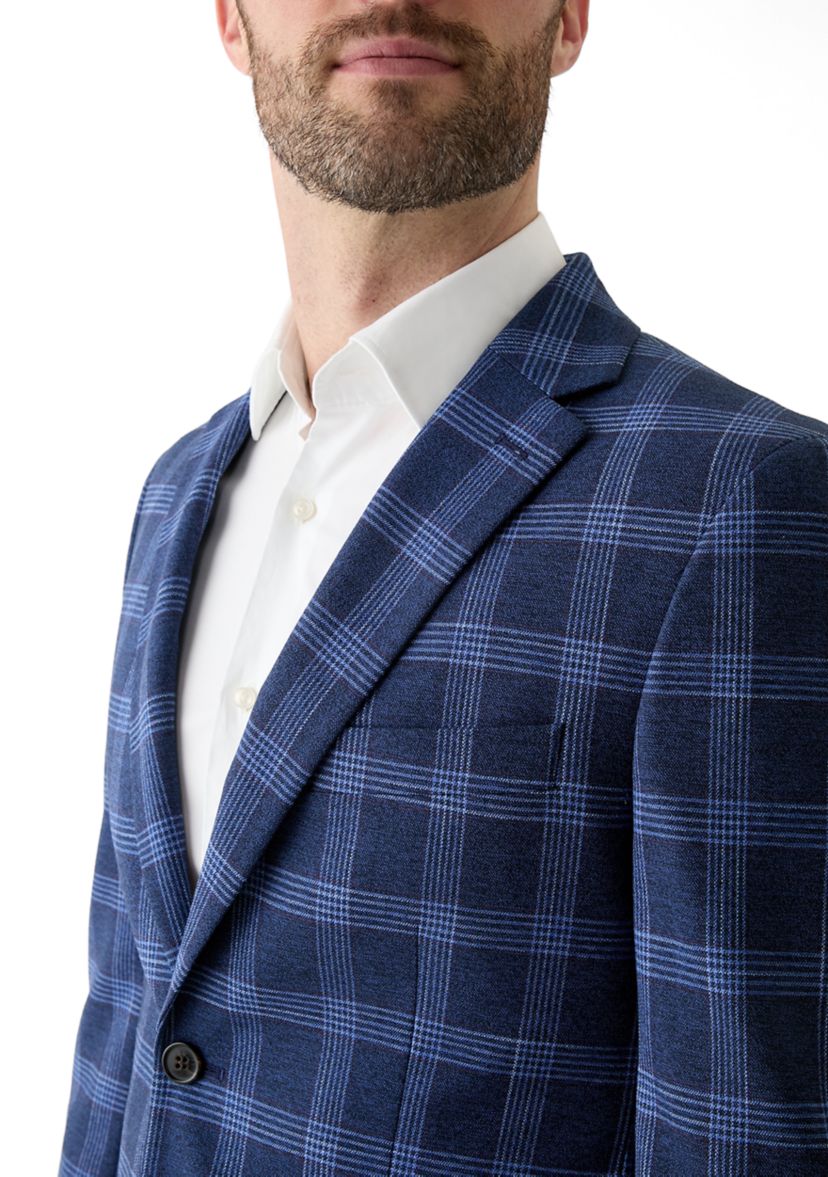Single Breasted Plaid Blazer