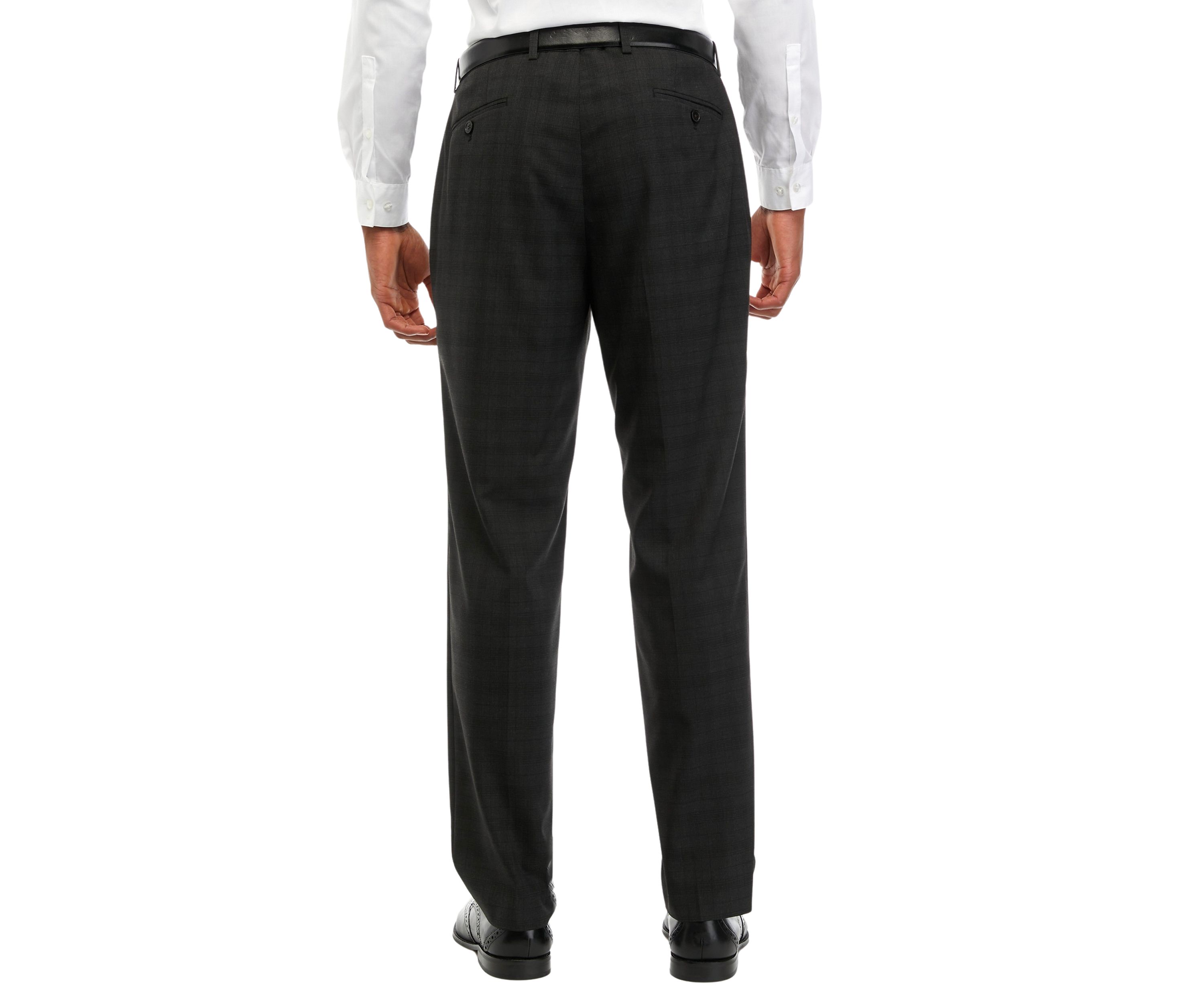 Solid Flat Front Pants