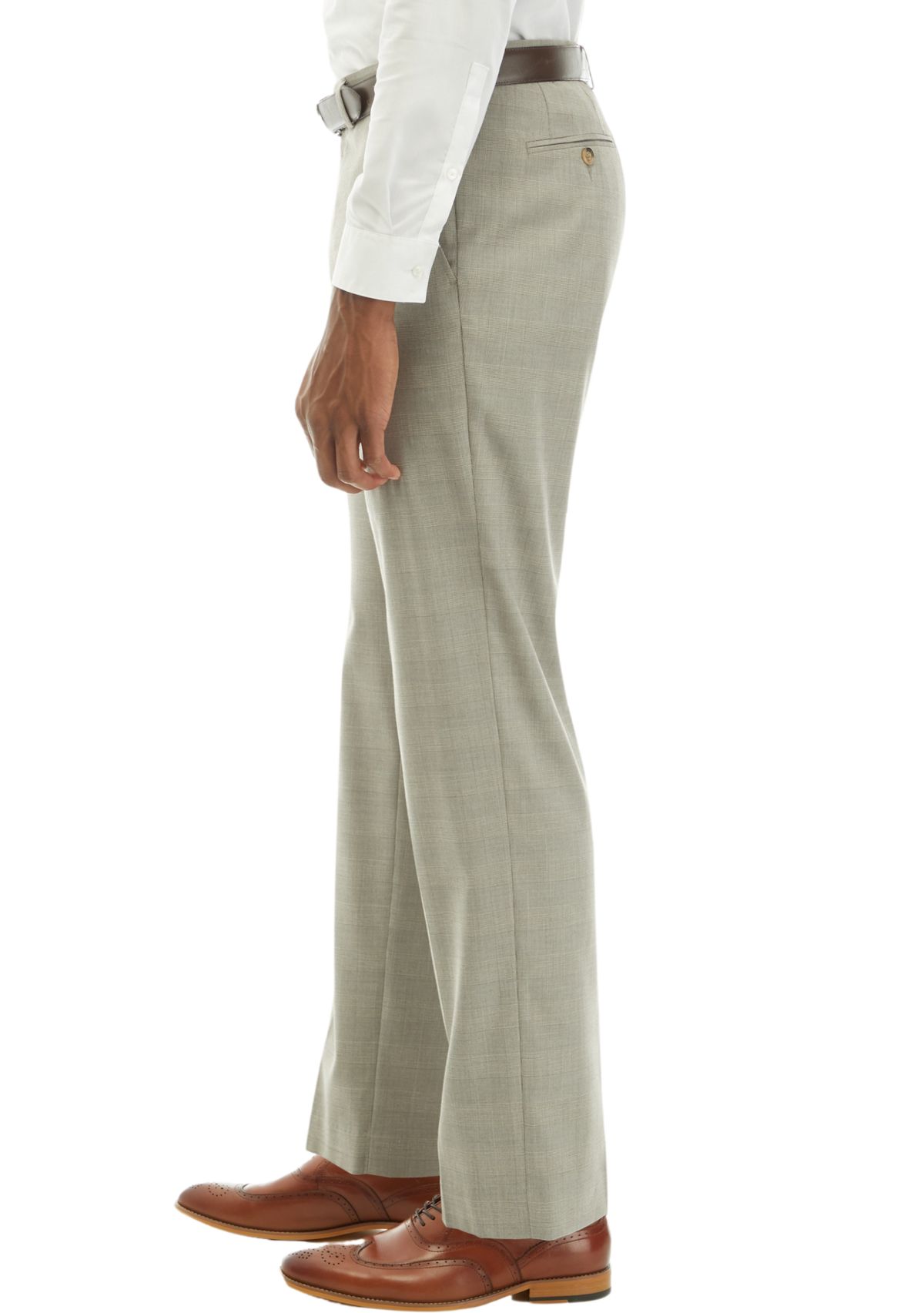 Tan Plaid Dress Pants