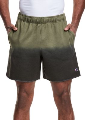 green fleece shorts