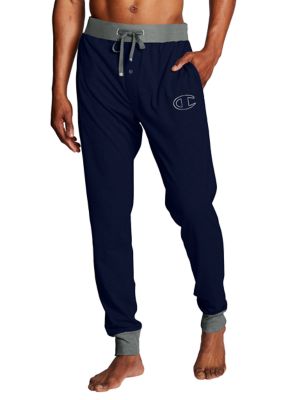 mens joggers navy blue