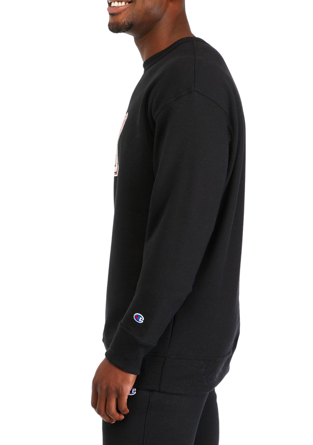 Graphic Varsity Crew Neck Pullover